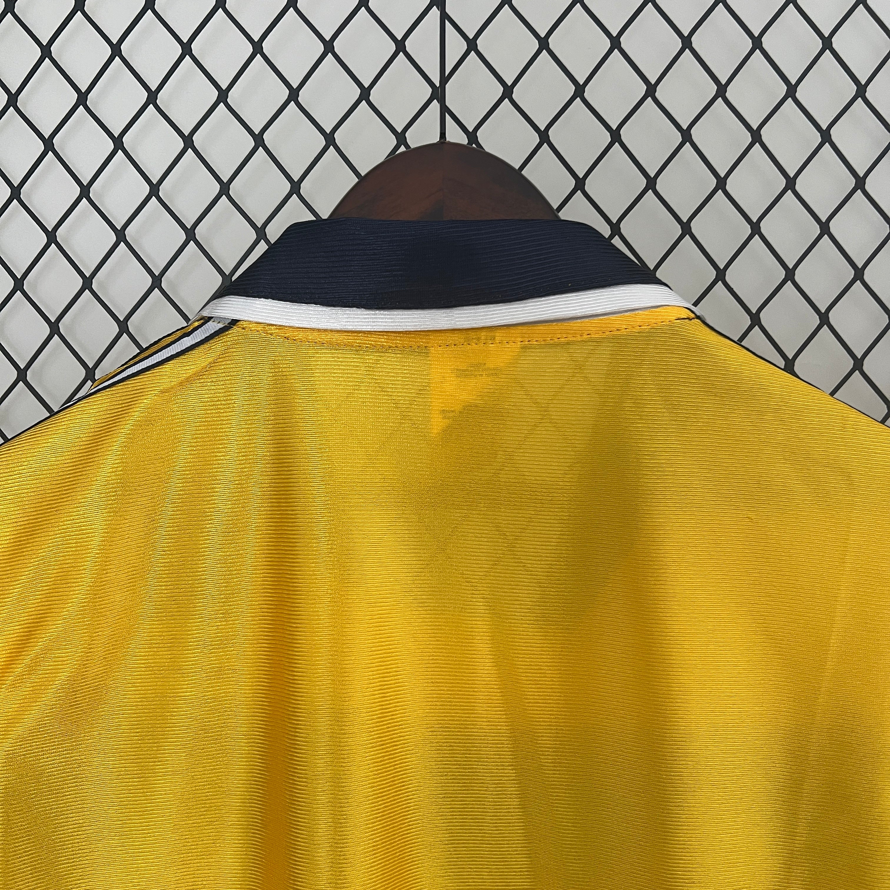 1990s Real Sociedad Retro Football Shirt | Yellow Black Home