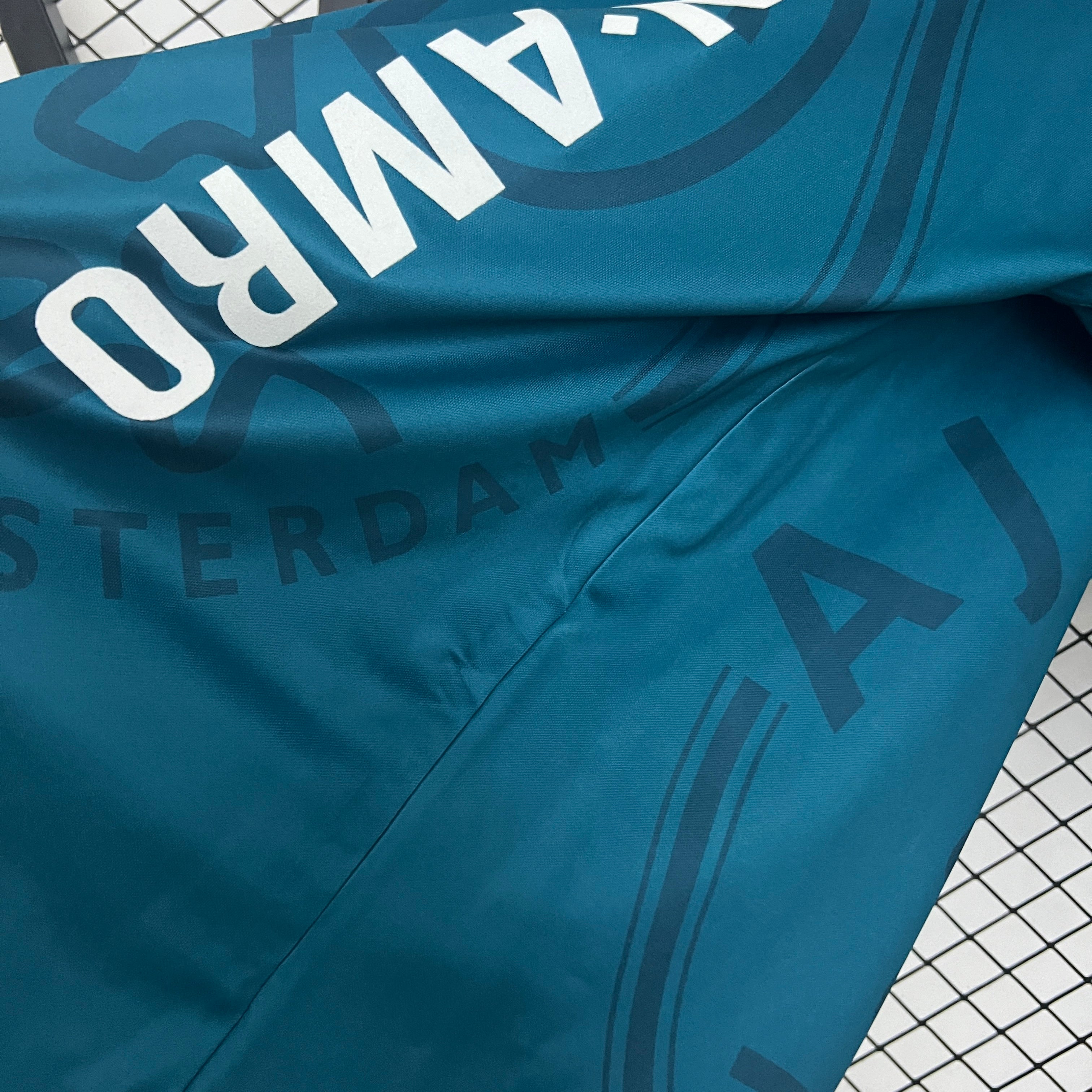 1990s Ajax Retro Football Shirt | Teal White Home