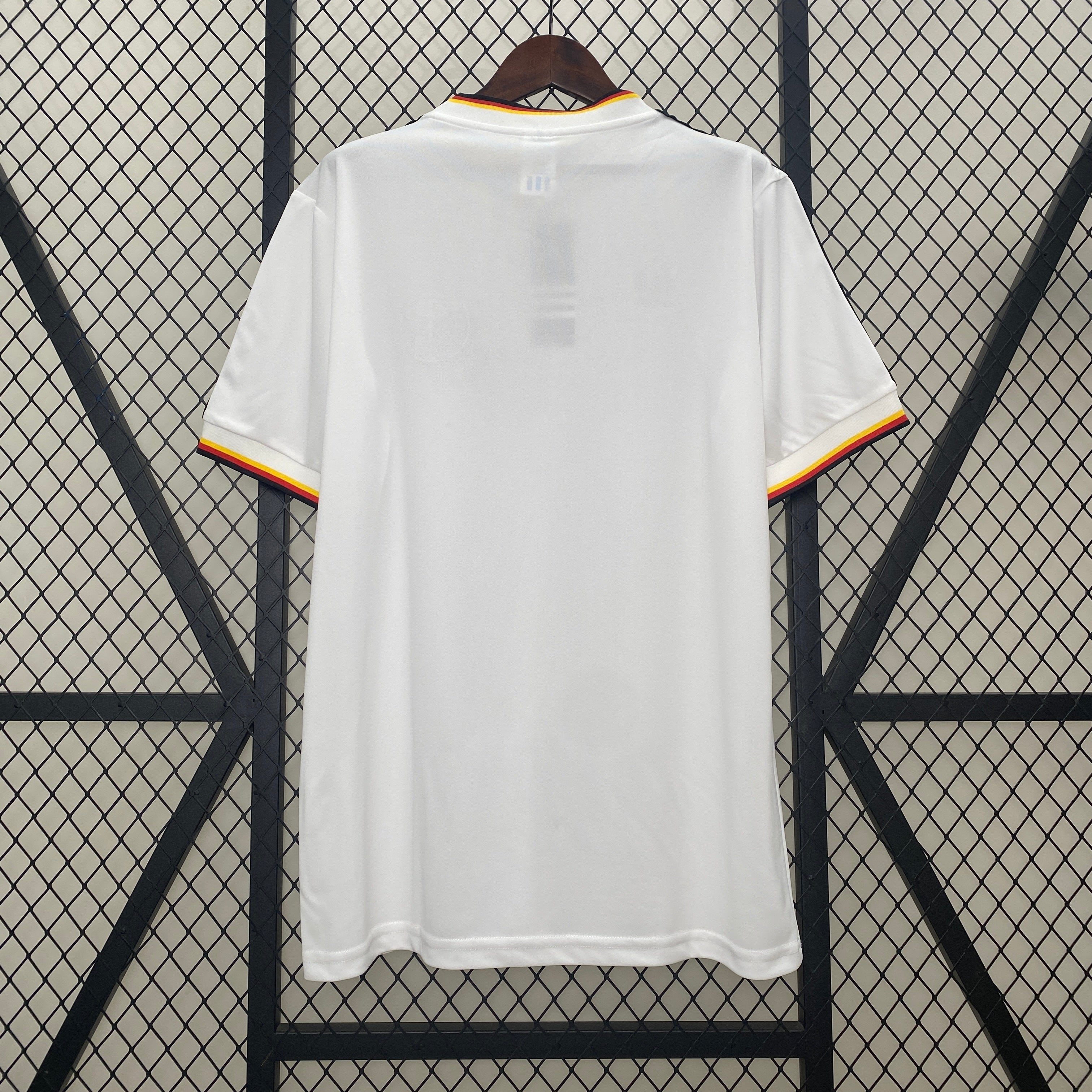 1980s Germany Retro Football Shirt | White Black Home