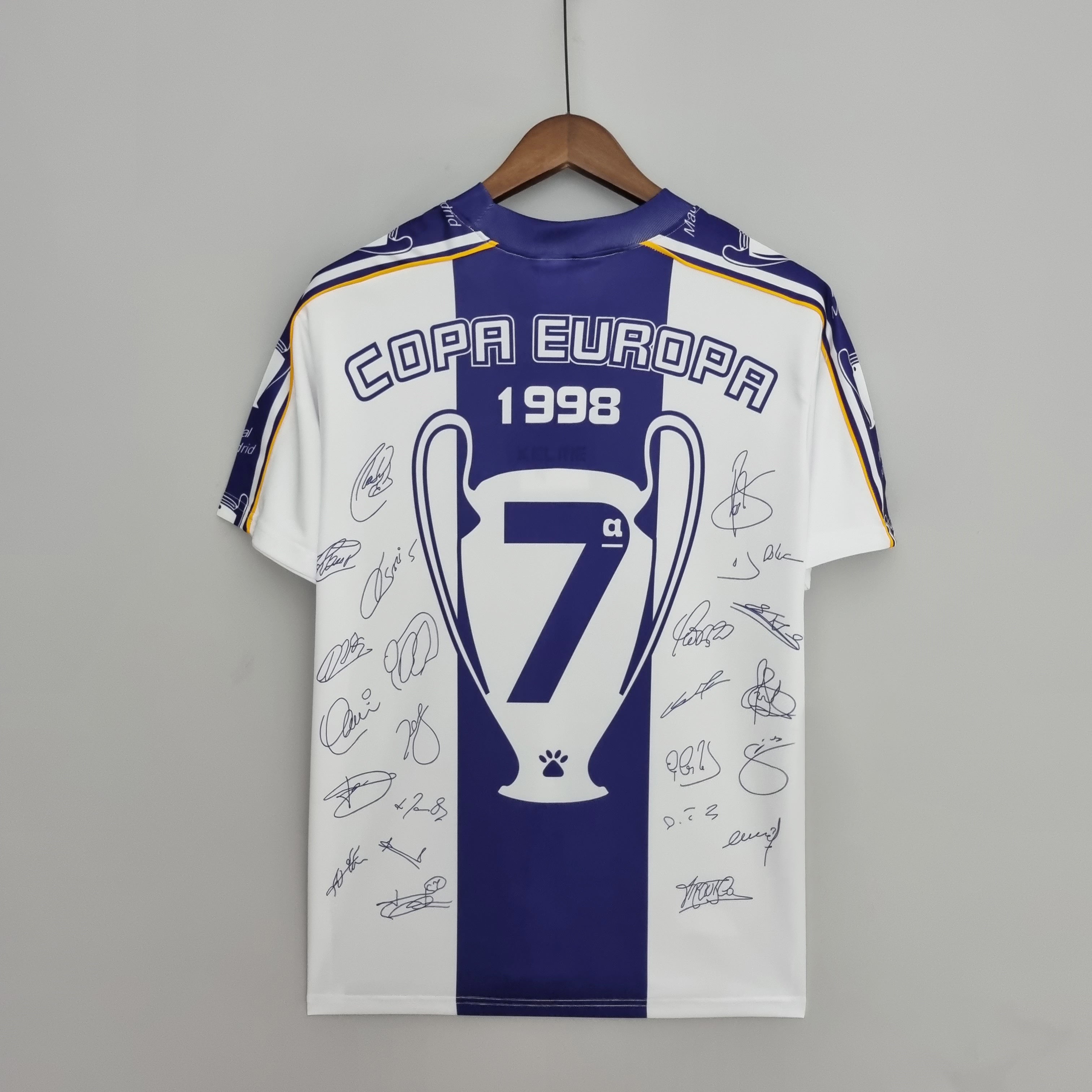 1990s Real Madrid Retro Football Shirt | White Blue Home