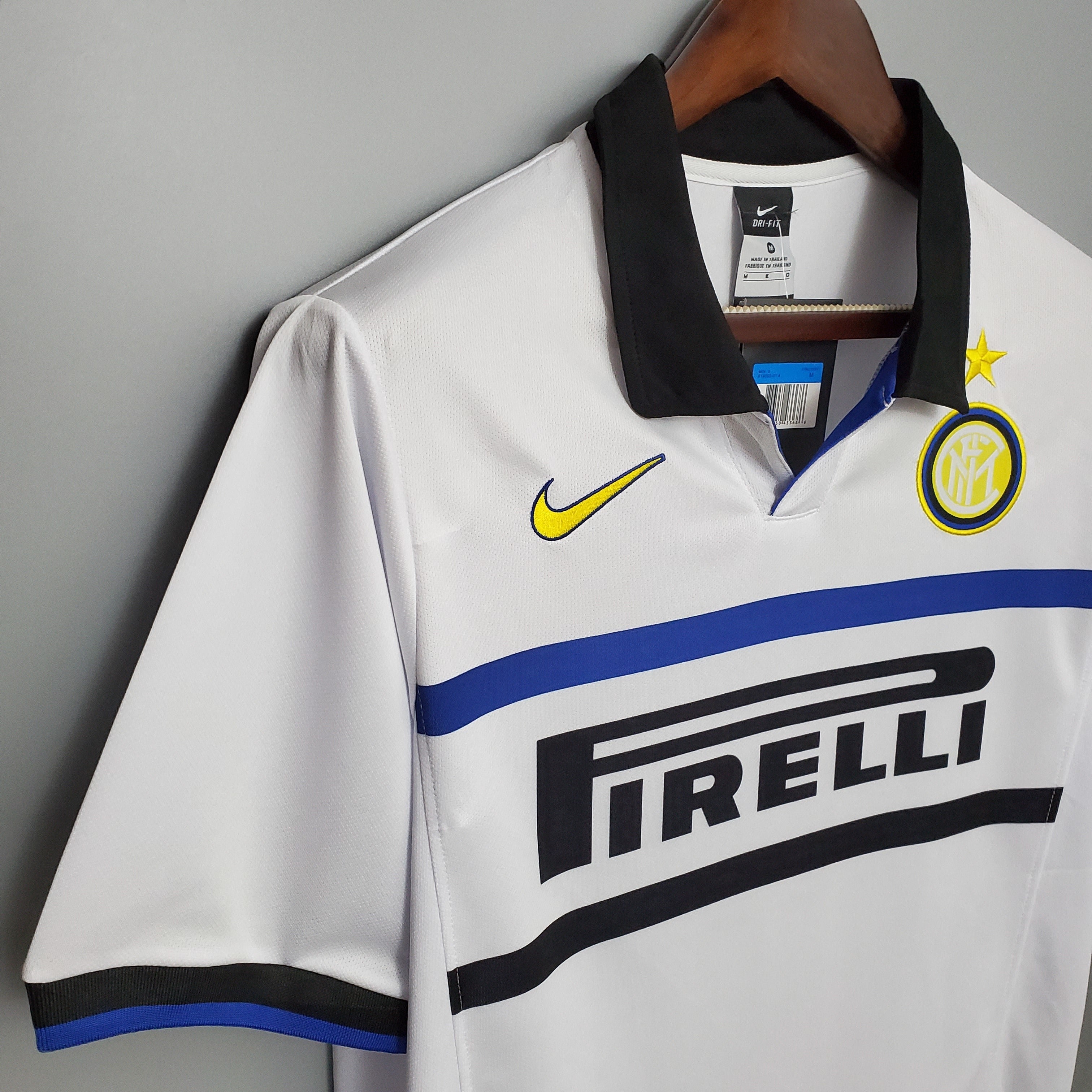 1990s Inter Milan Retro Football Shirt | White Black Third