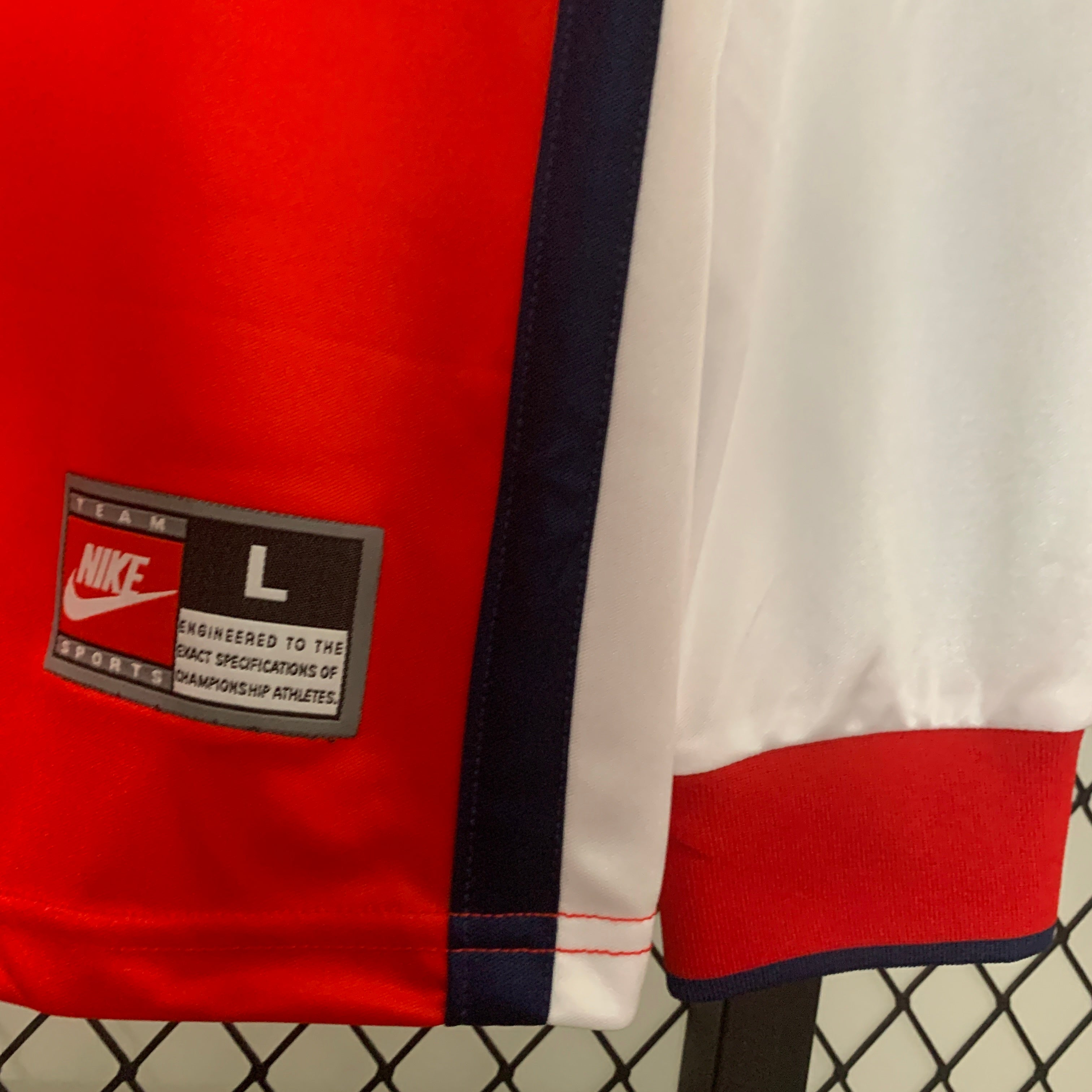 1990s Arsenal Retro Football Shirt | Red White Third