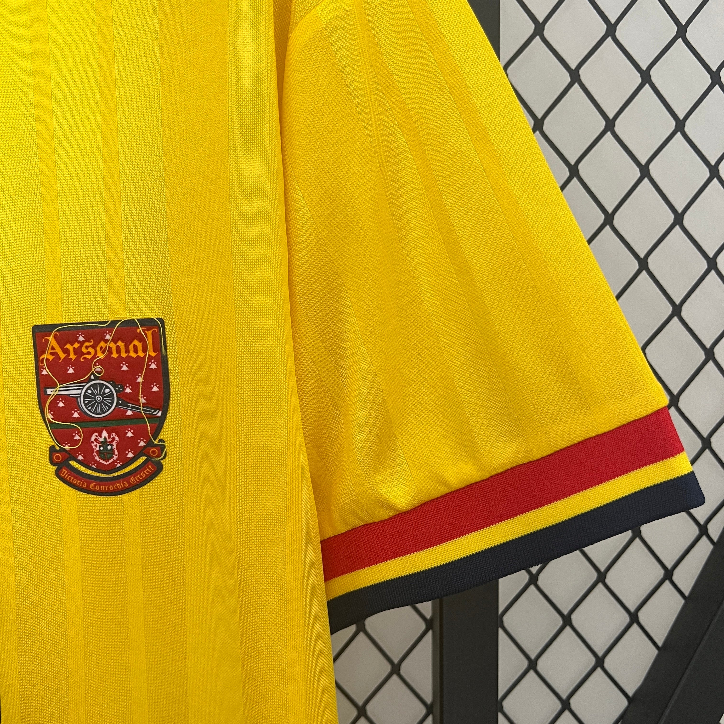 1990s Arsenal Retro Football Shirt | Yellow Black Home