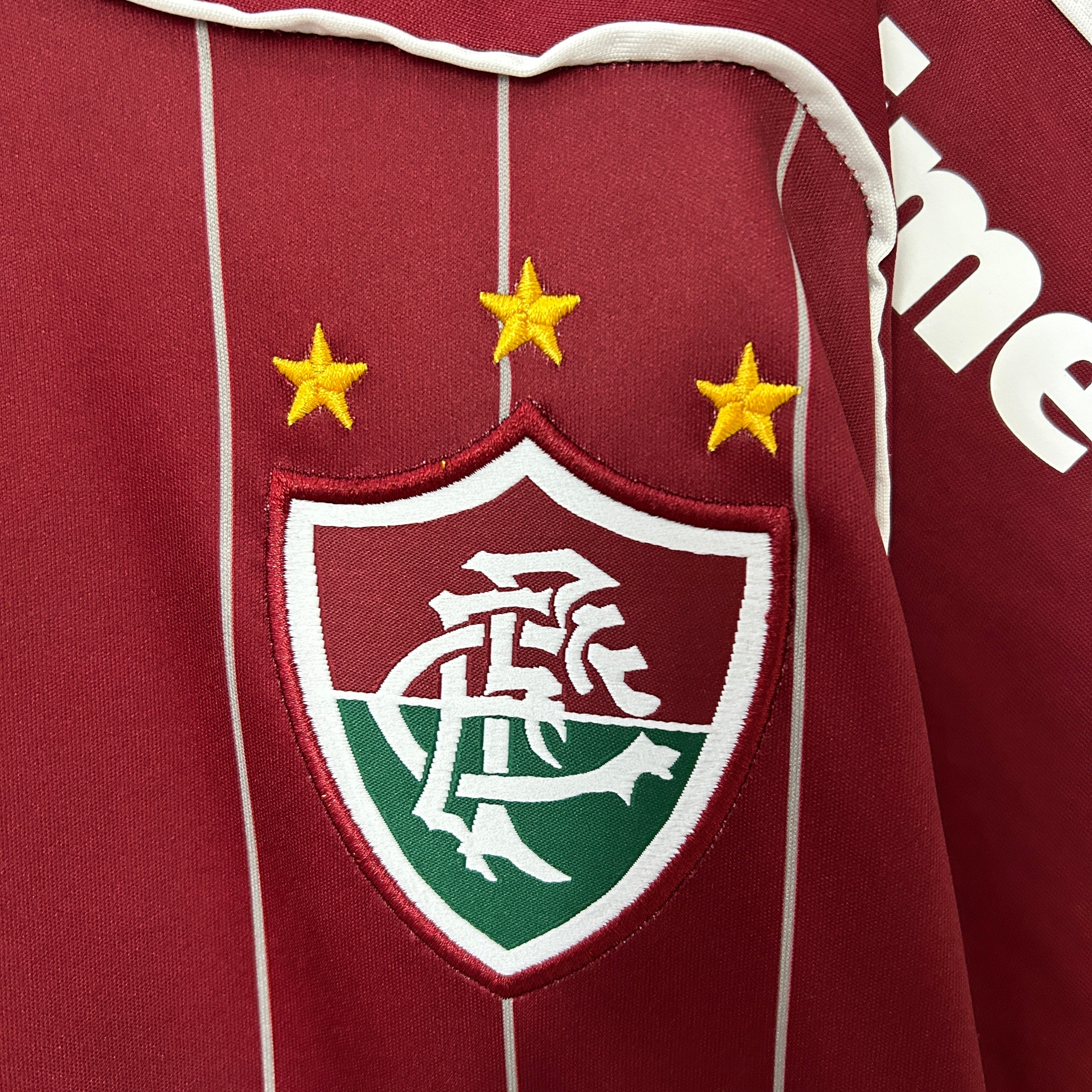 2000s Fluminense Retro Football Shirt | Maroon White Home
