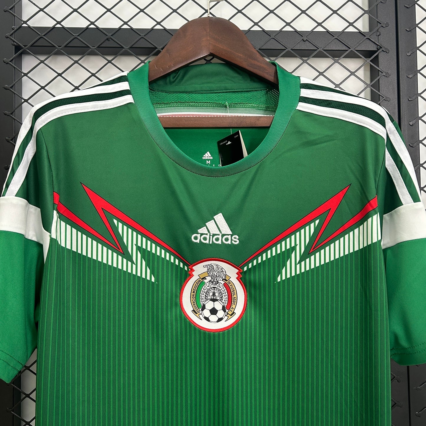 1990s Mexico Retro Football Shirt | Green White Home