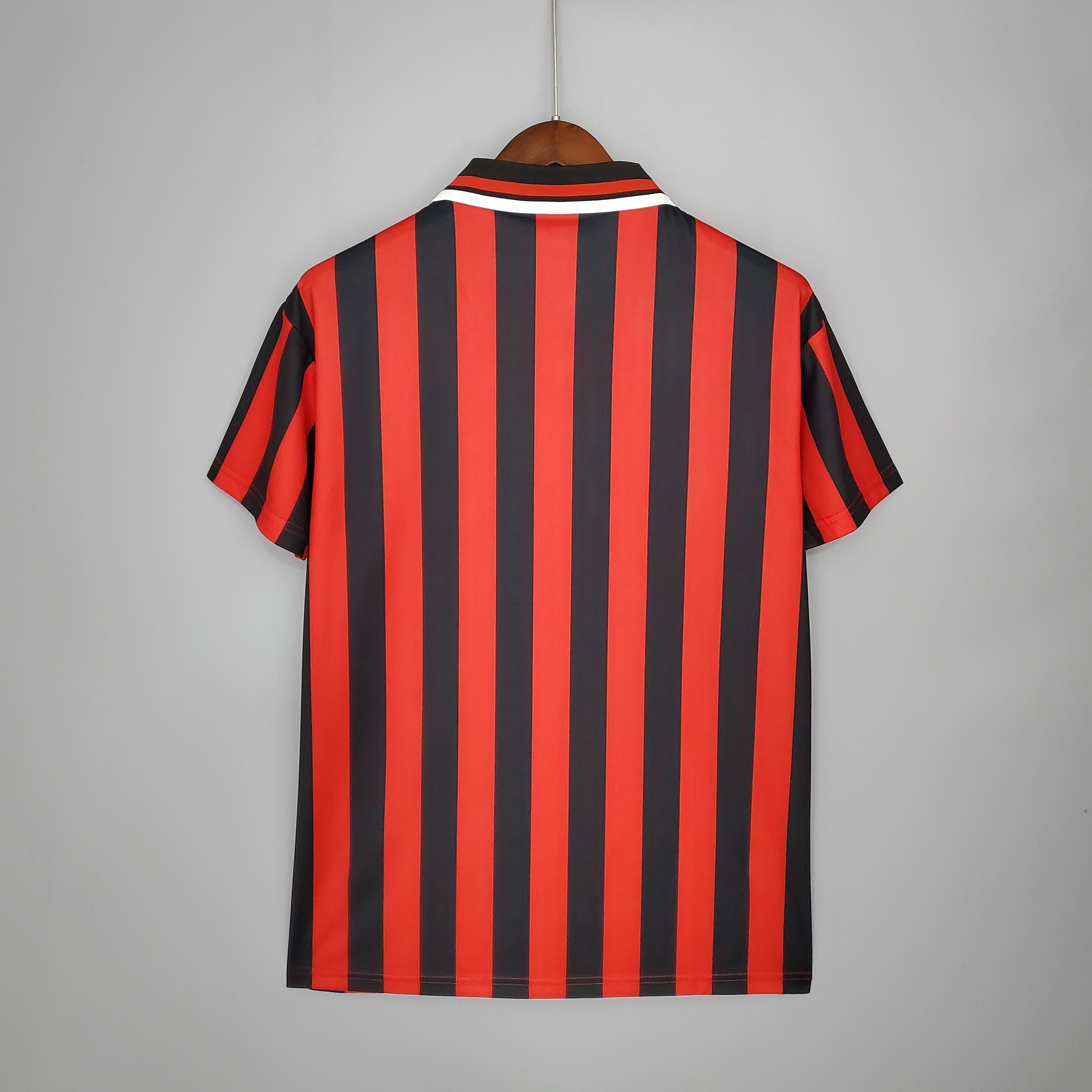 1990s Manchester City Retro Football Shirt | Red Black Home
