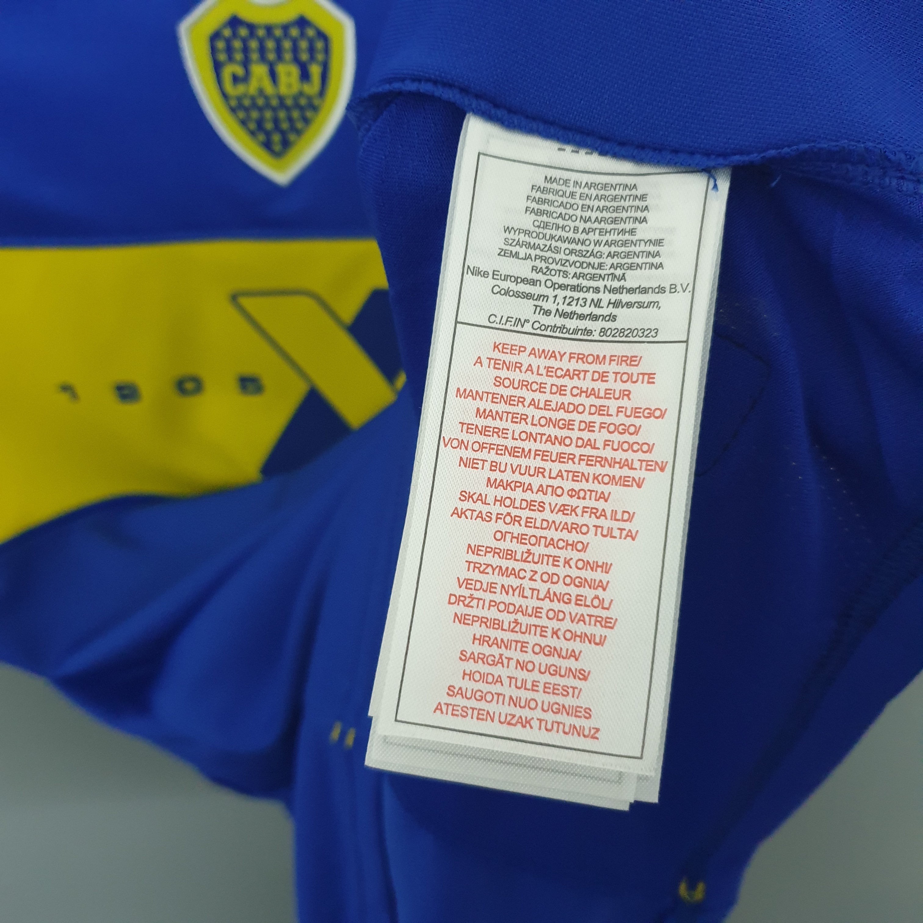 2000s Boca Juniors Retro Football Shirt | Blue Yellow Home