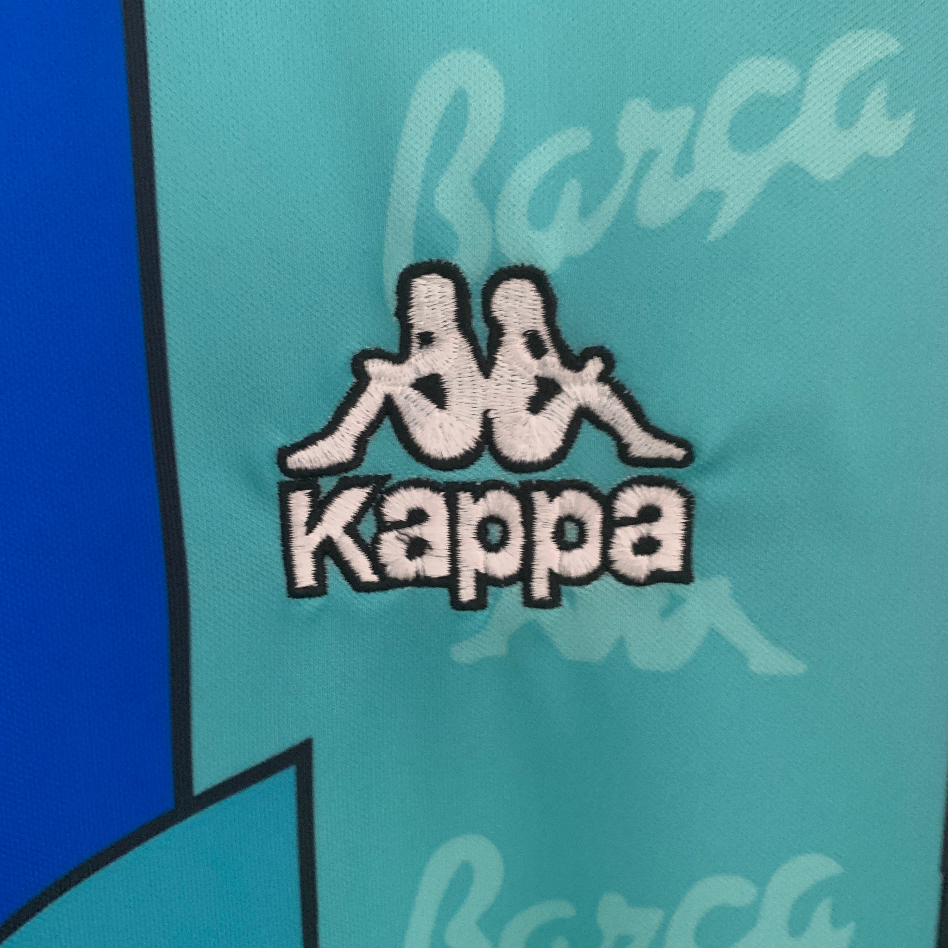 1990s Barcelona Retro Football Shirt | Turquoise Blue Home