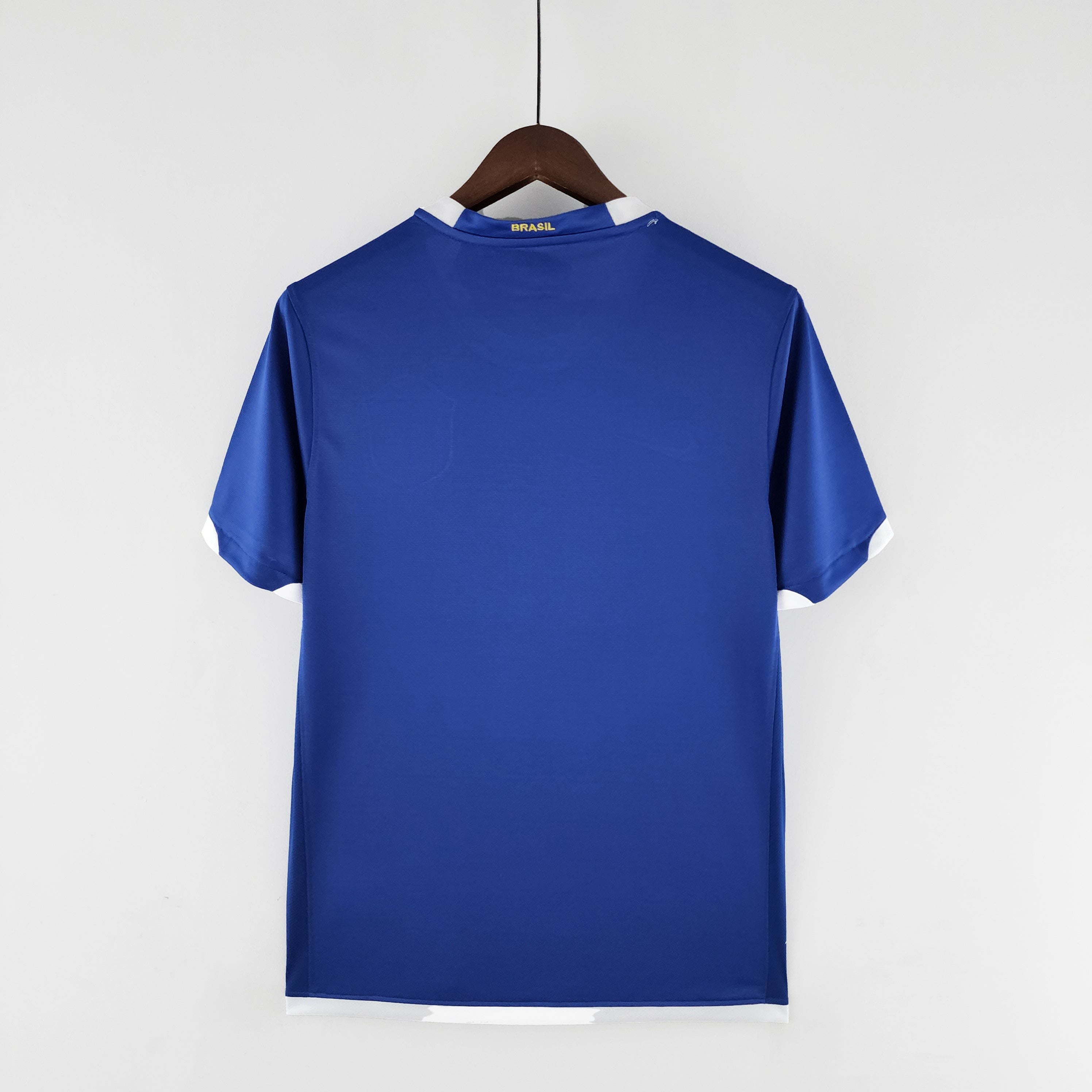 2020s Brazil Retro Football Shirt | Blue White Home
