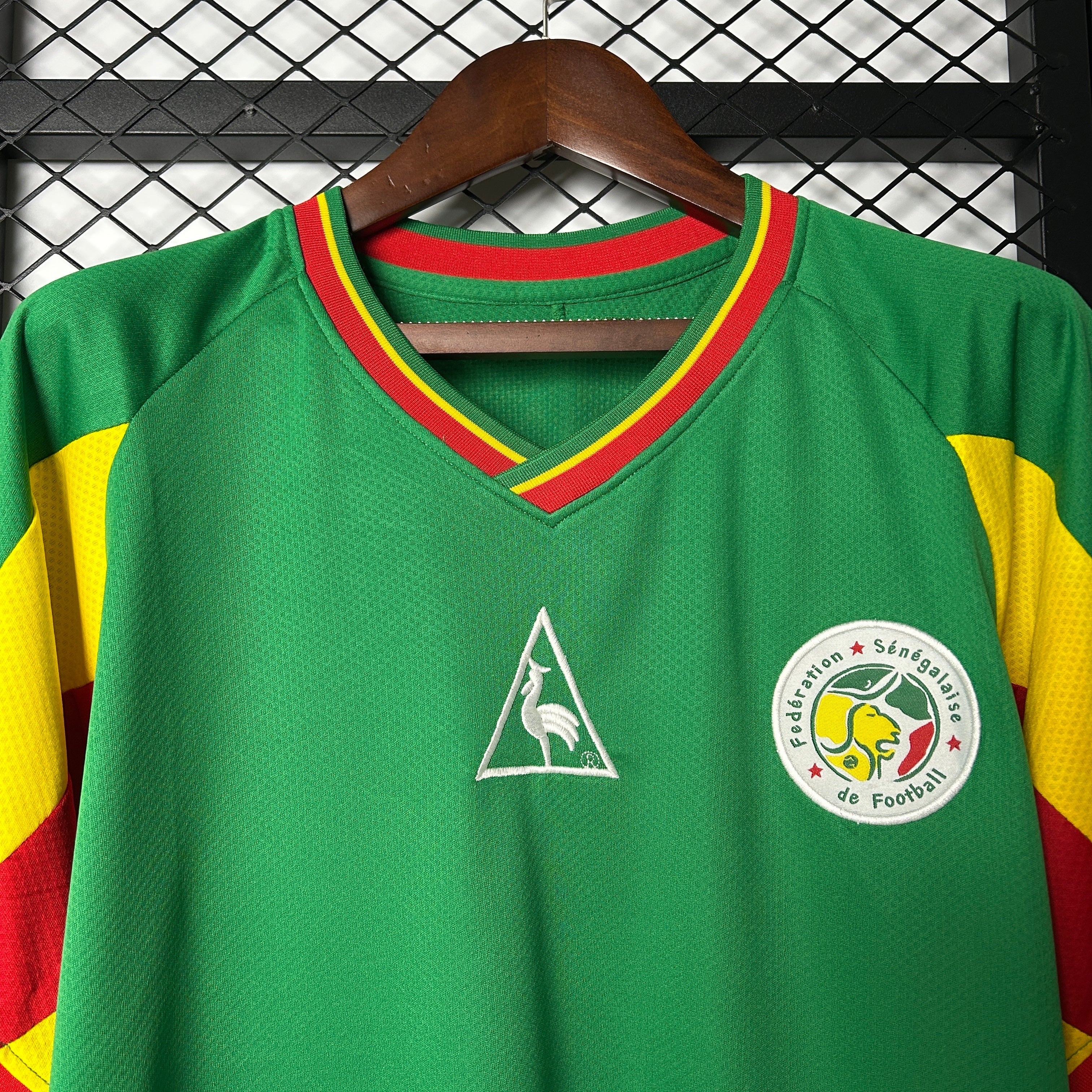 1990s Senegal Retro Football Shirt | Green Yellow Home