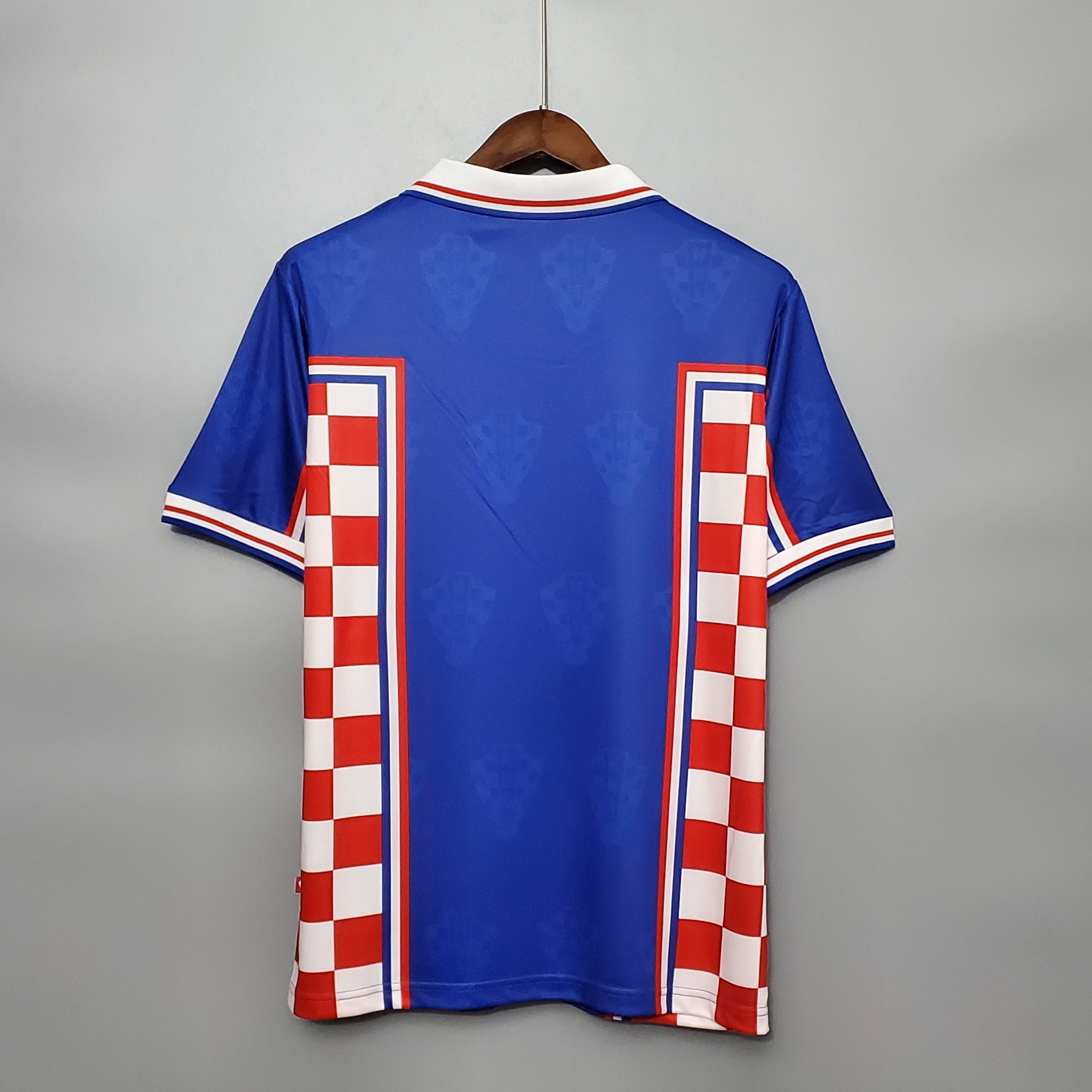 1990s Croatia Retro Football Shirt | Blue Red Home