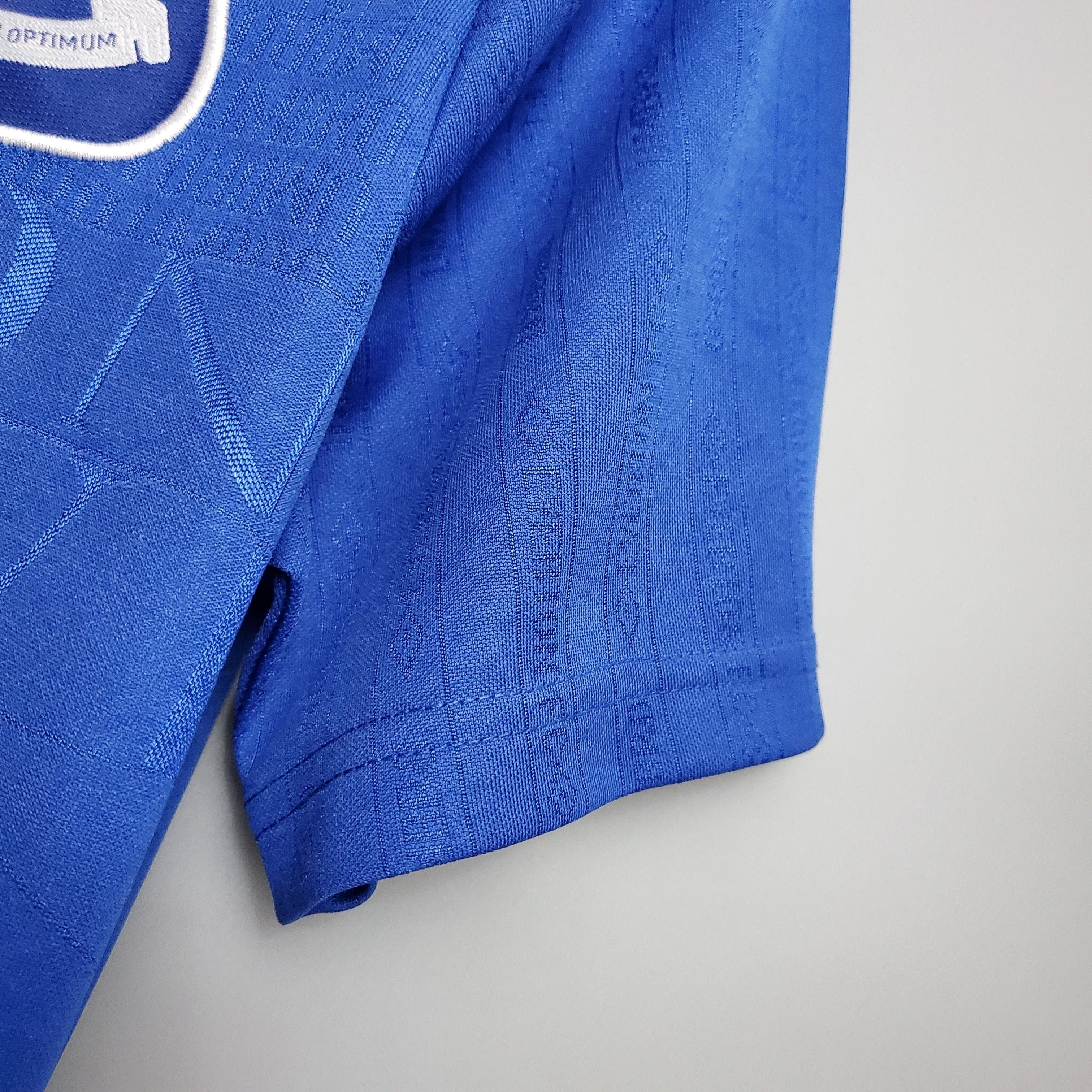 1990s Everton Retro Football Shirt | Blue Black Home