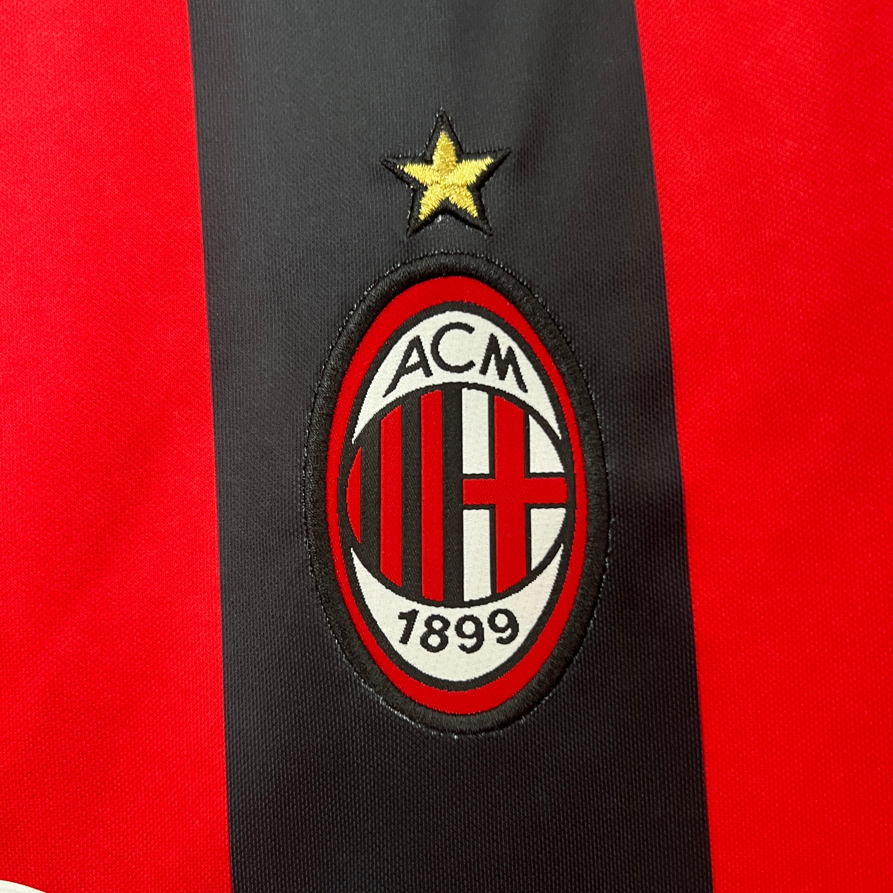1990s AC Milan Retro Football Shirt | Red Black Home