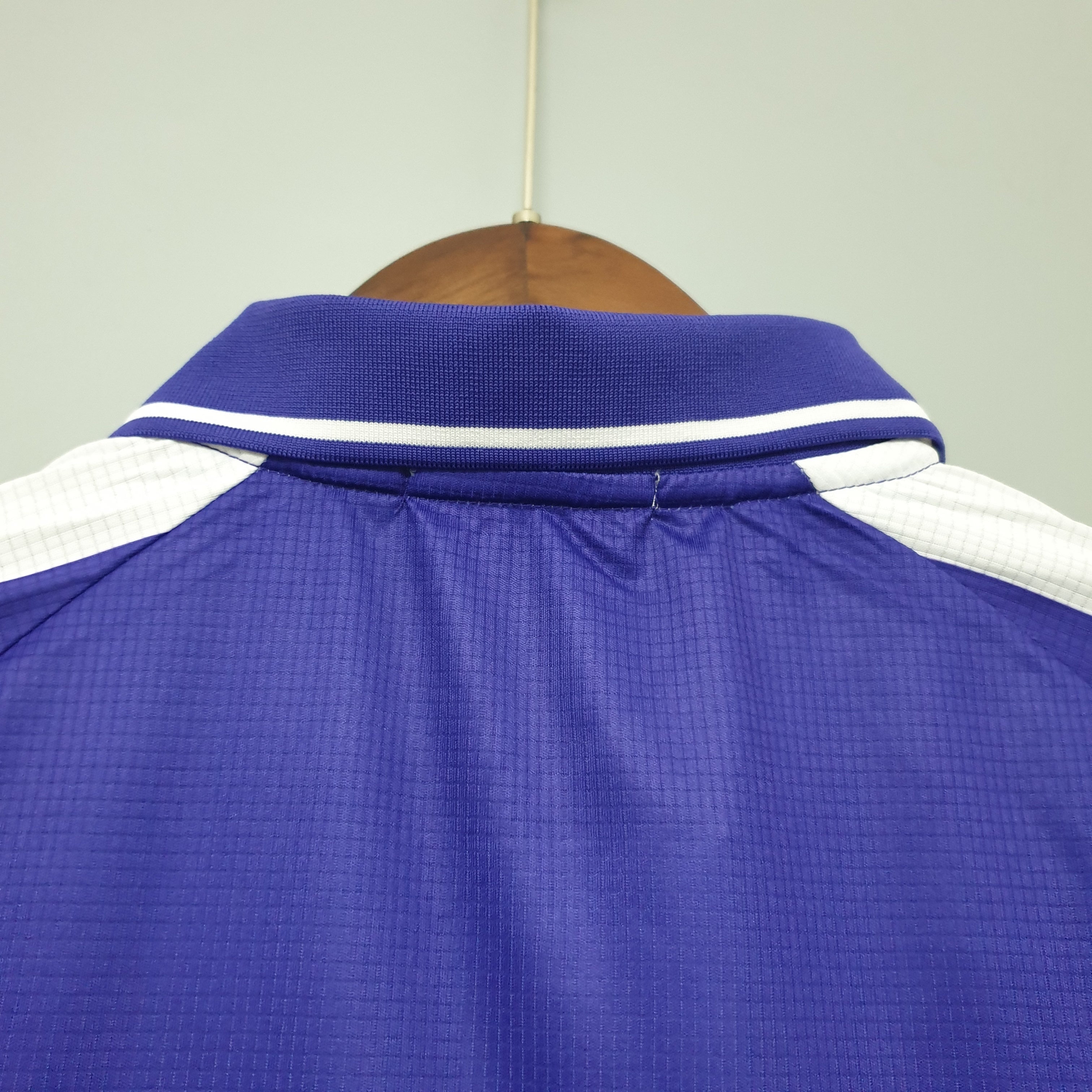 90s Fiorentina Retro Football Shirt | Purple White Home