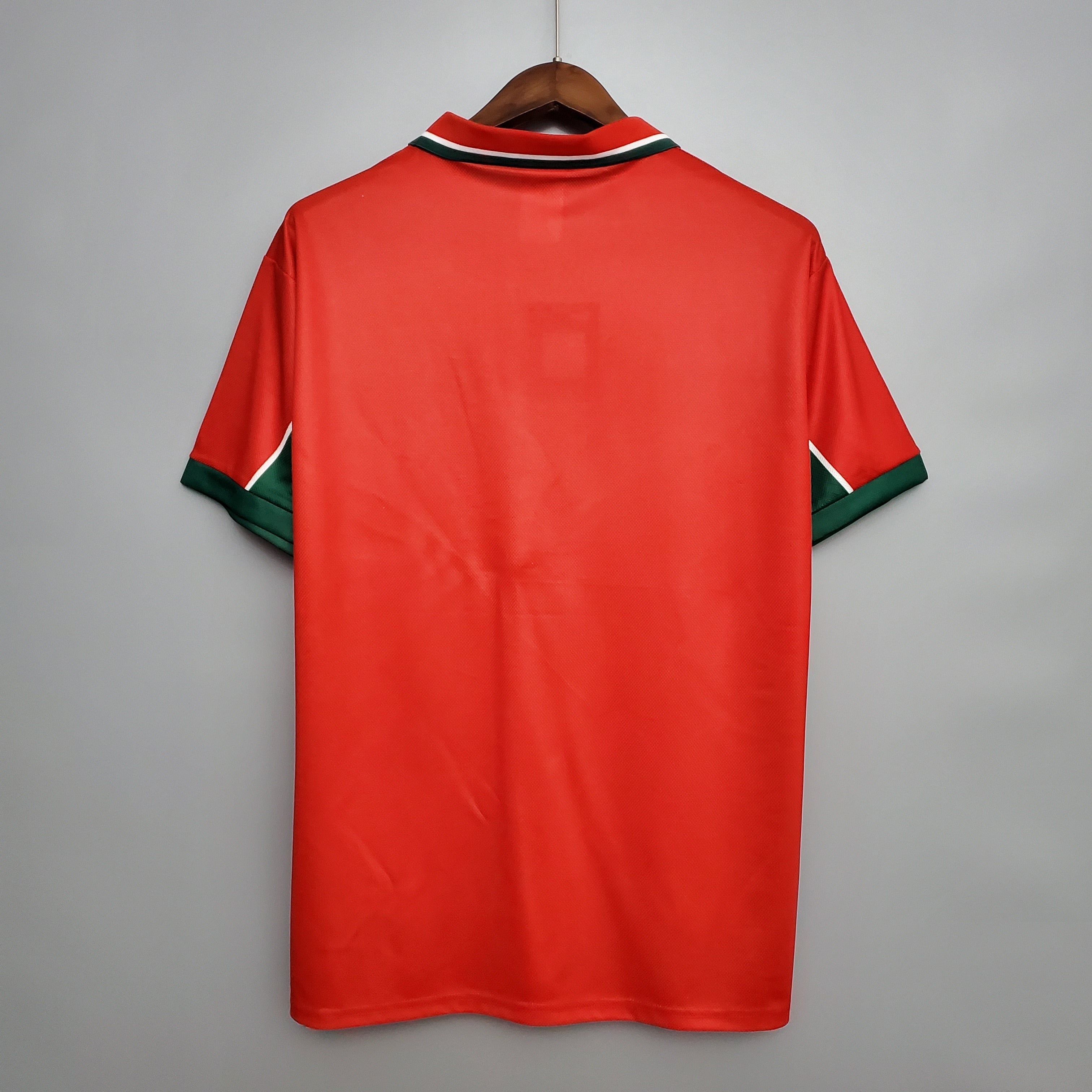 1990s Morocco Retro Football Shirt | Red Green Home