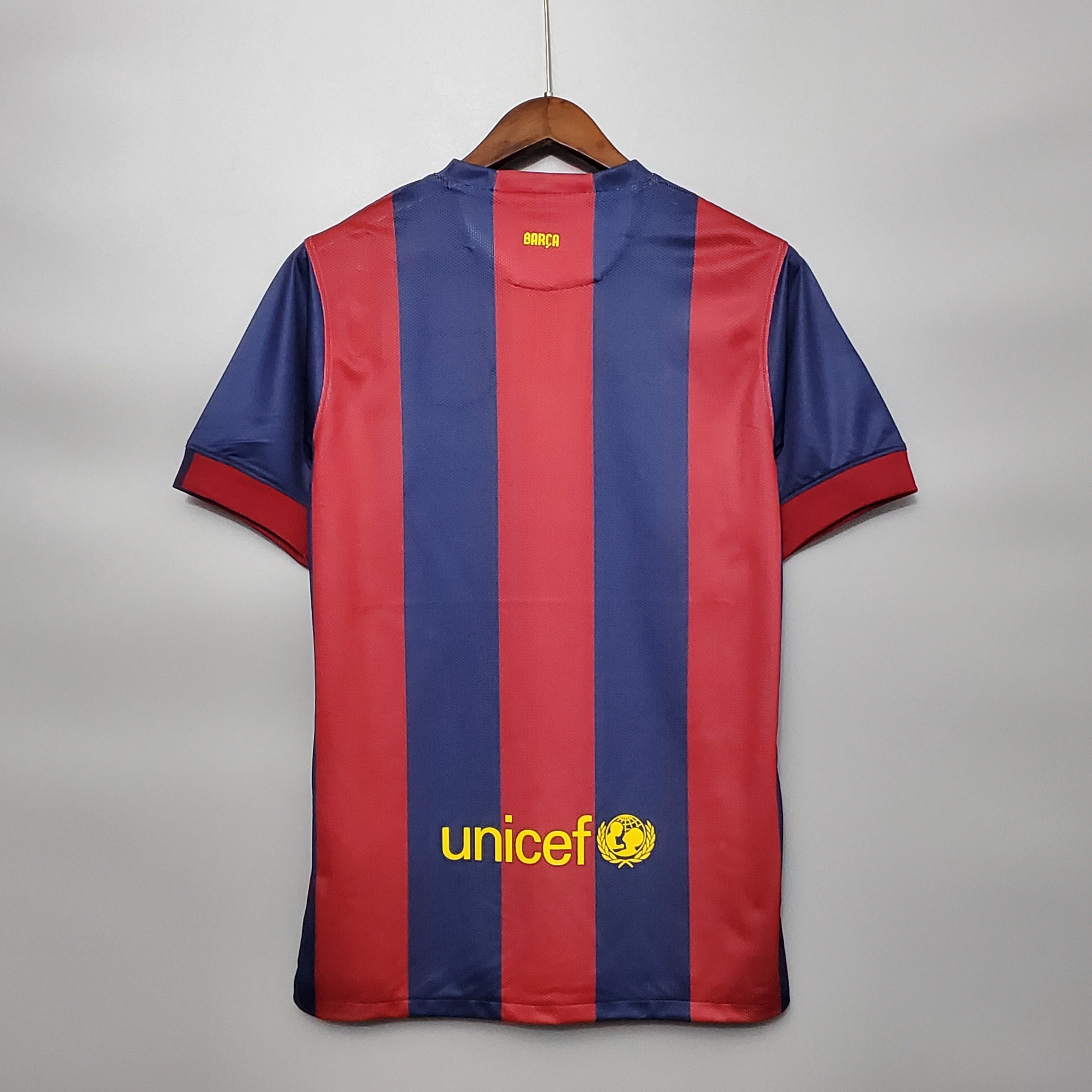 2010s Barcelona Retro Football Shirt | Red Blue Home