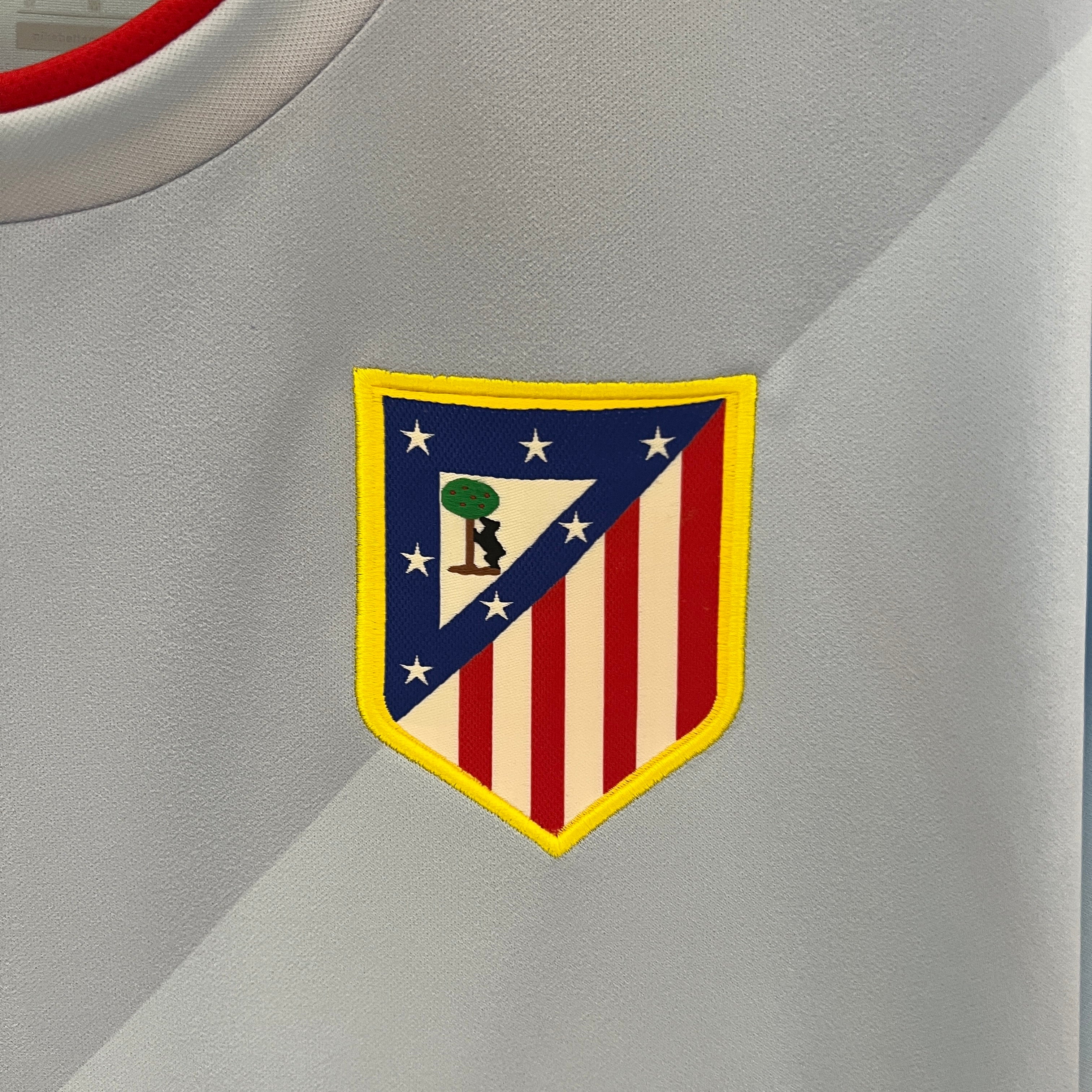 2010s Atletico Madrid Retro Football Shirt | Light Blue Red Home