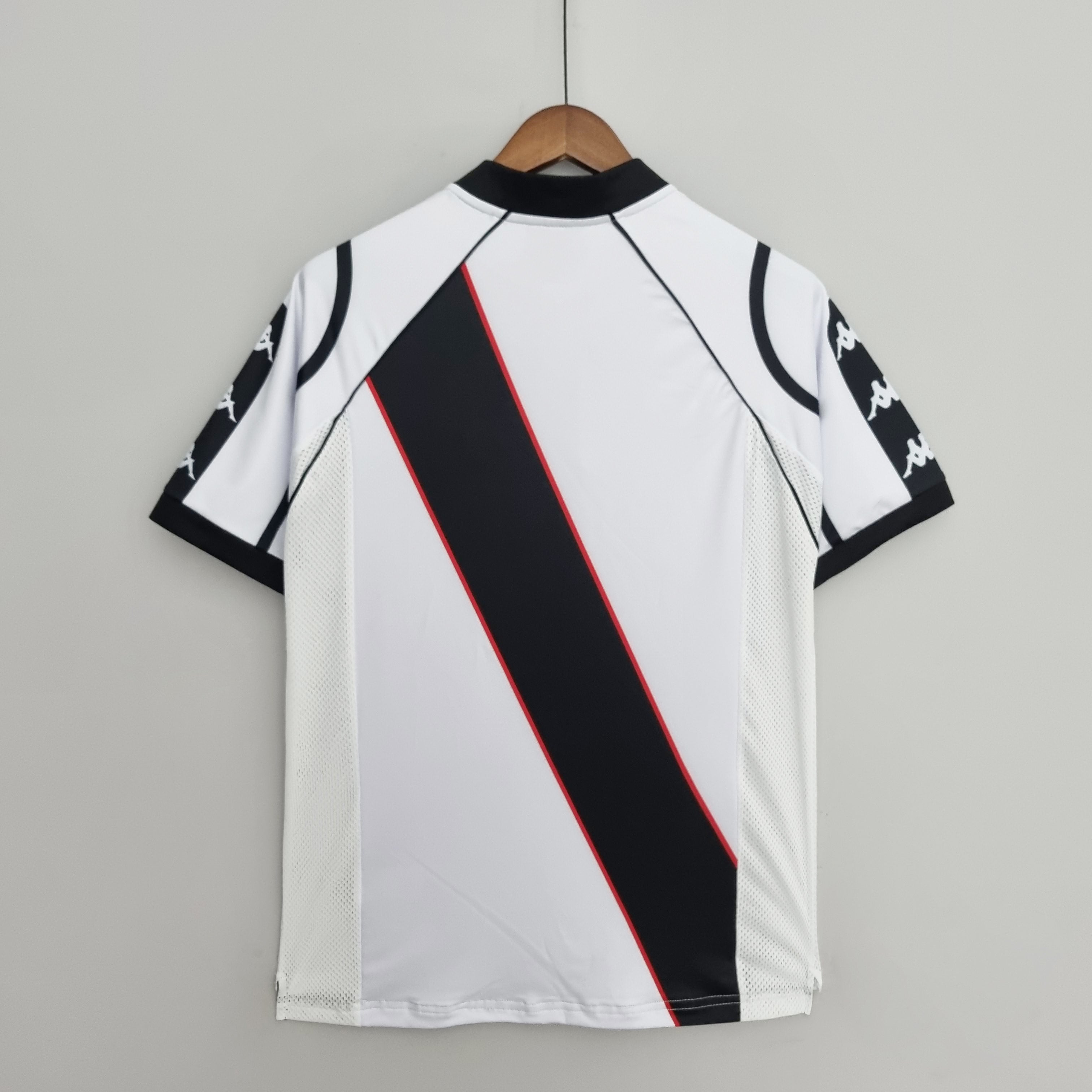 1990s Vasco da Gama Retro Football Shirt | White Black Home