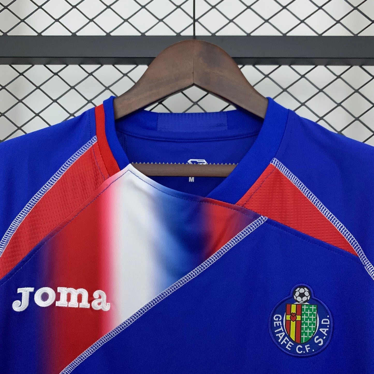 2000s Getafe Retro Football Shirt | Blue Red Third