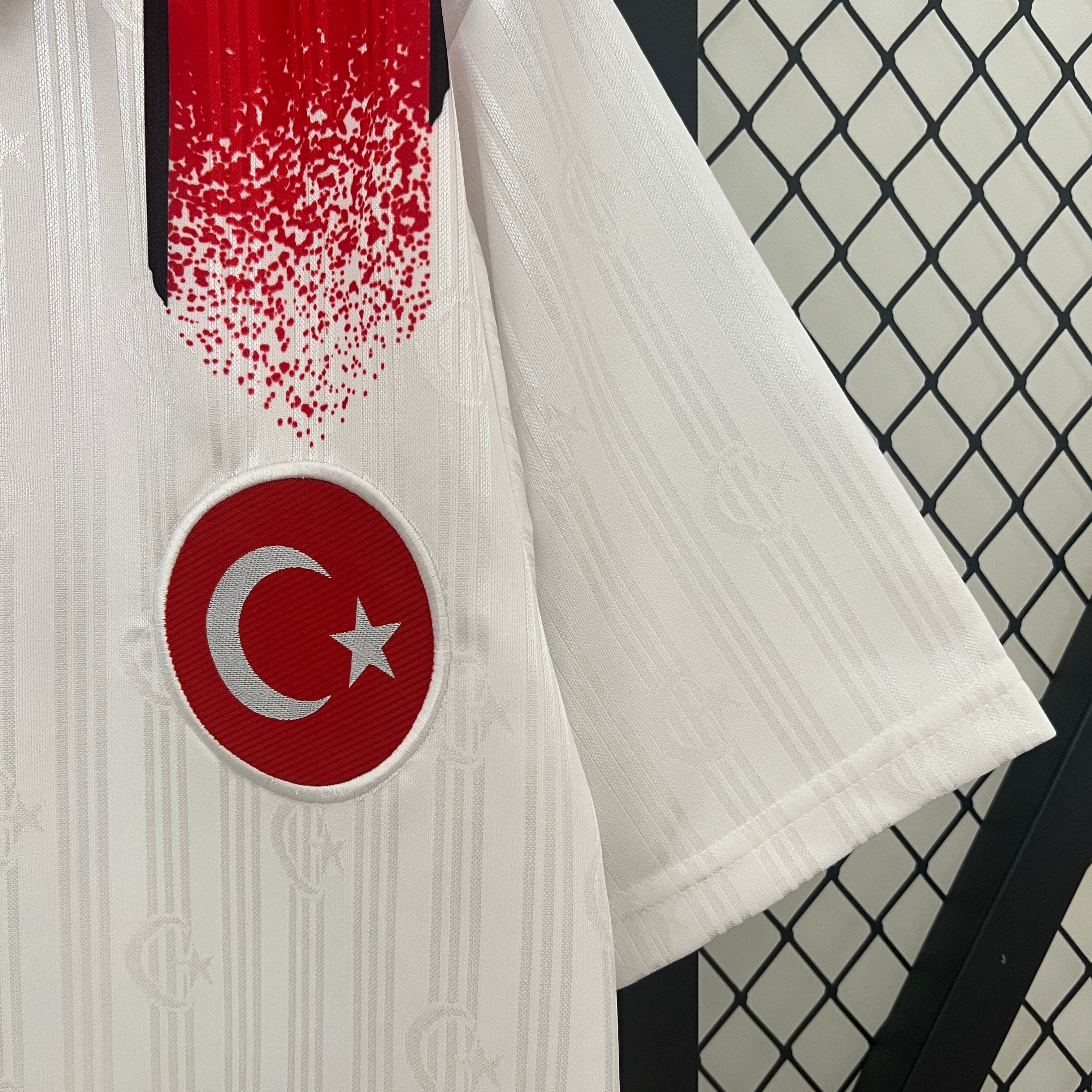 1990s Turkey Retro Football Shirt | White Red Home