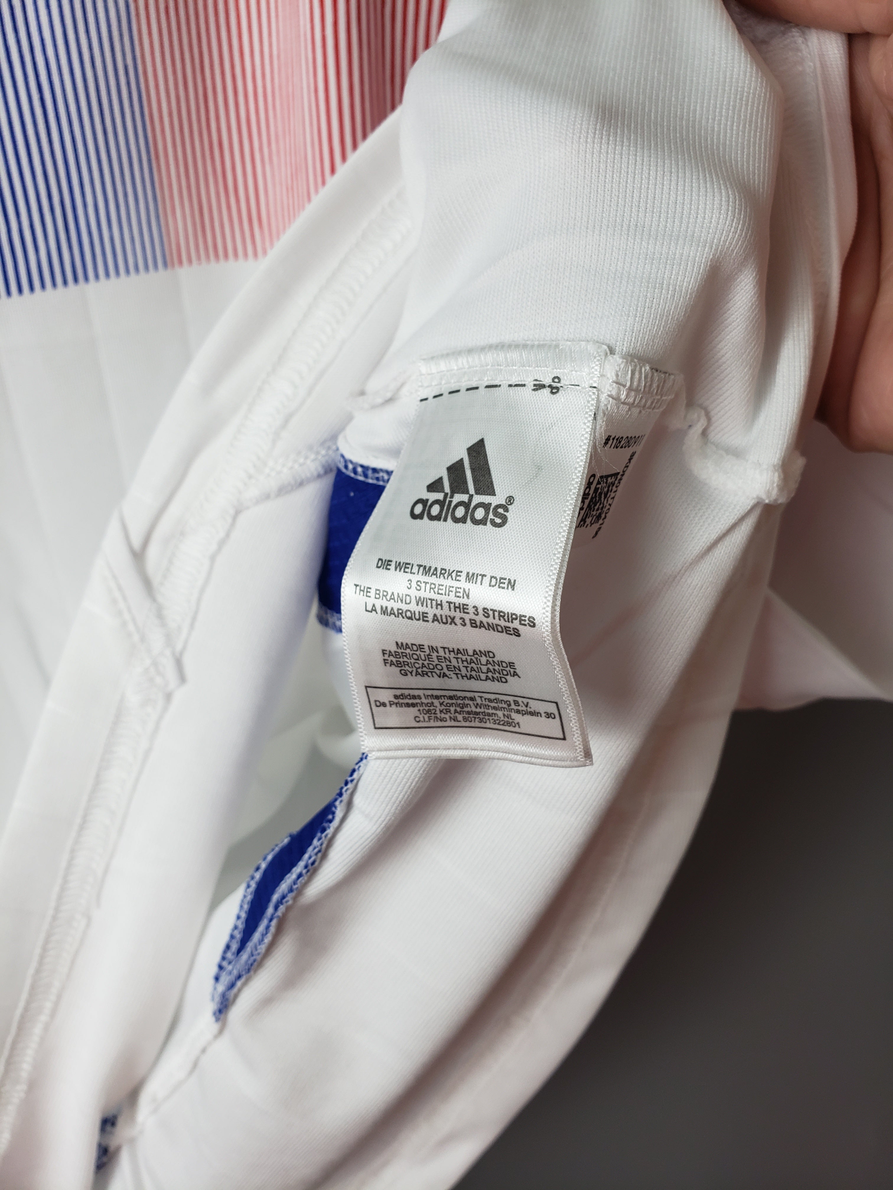 2000s France Retro Football Shirt | White Red Blue Home