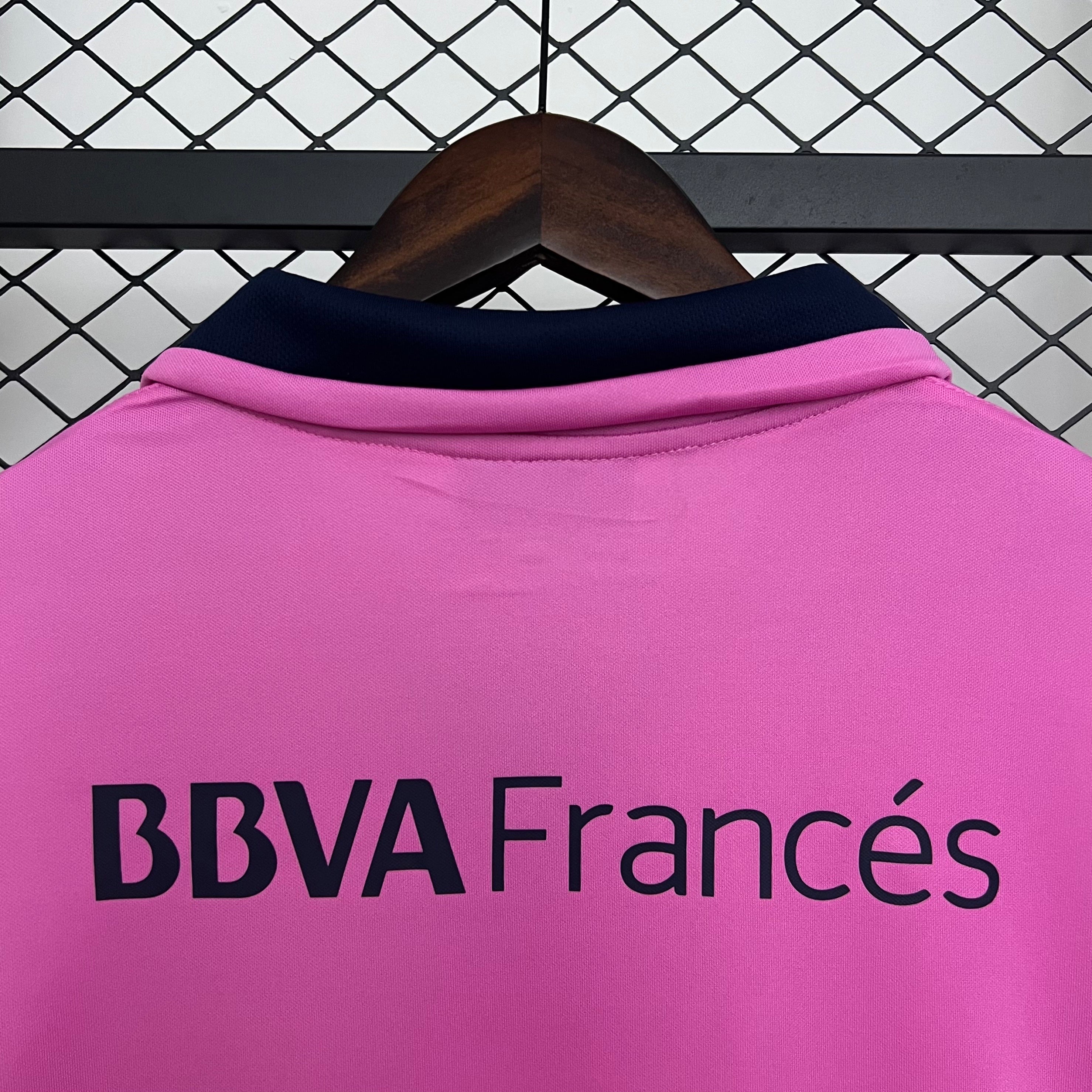 2010s Boca Juniors Retro Football Shirt | Pink Navy Third