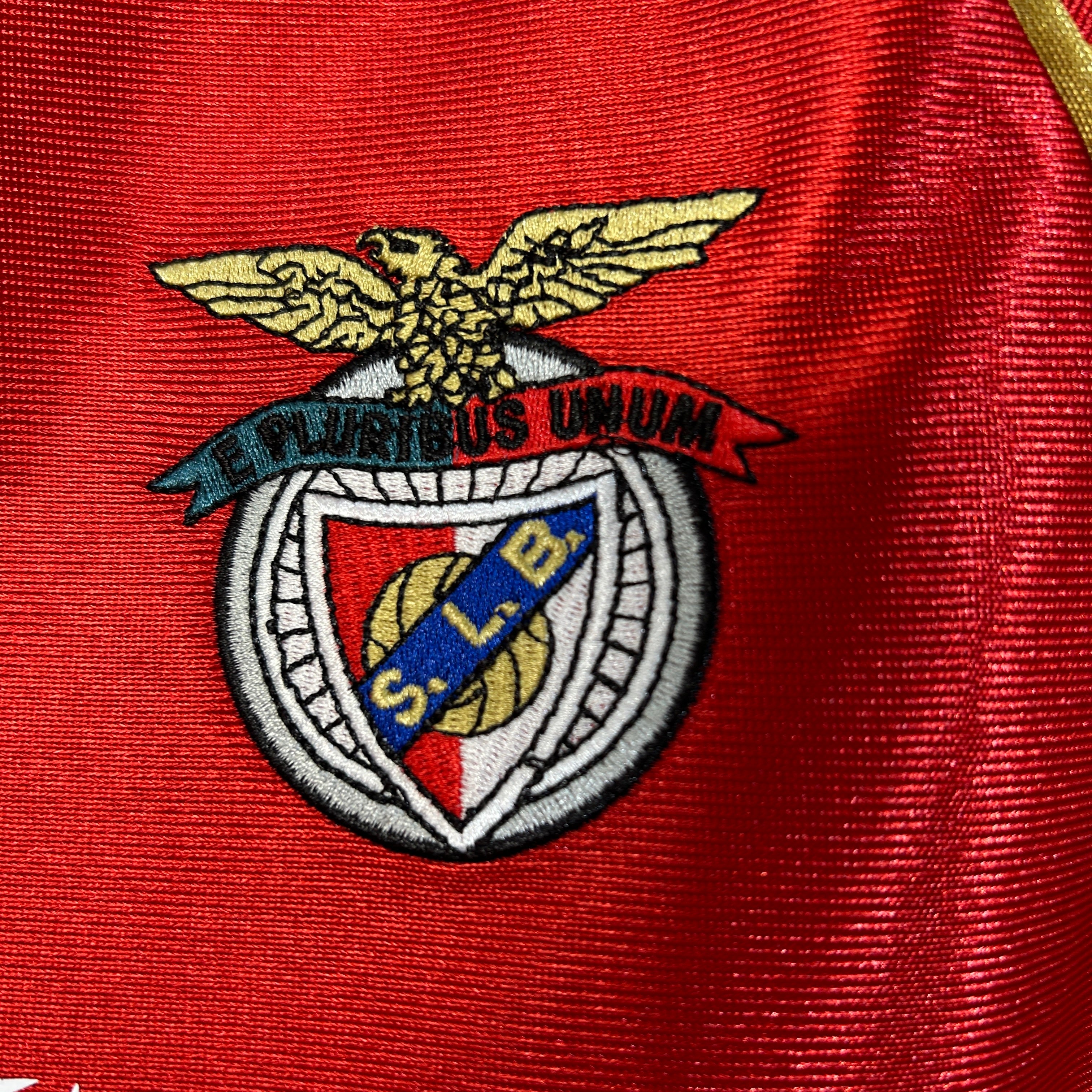 1990s Benfica Retro Football Shirt | Red White Home