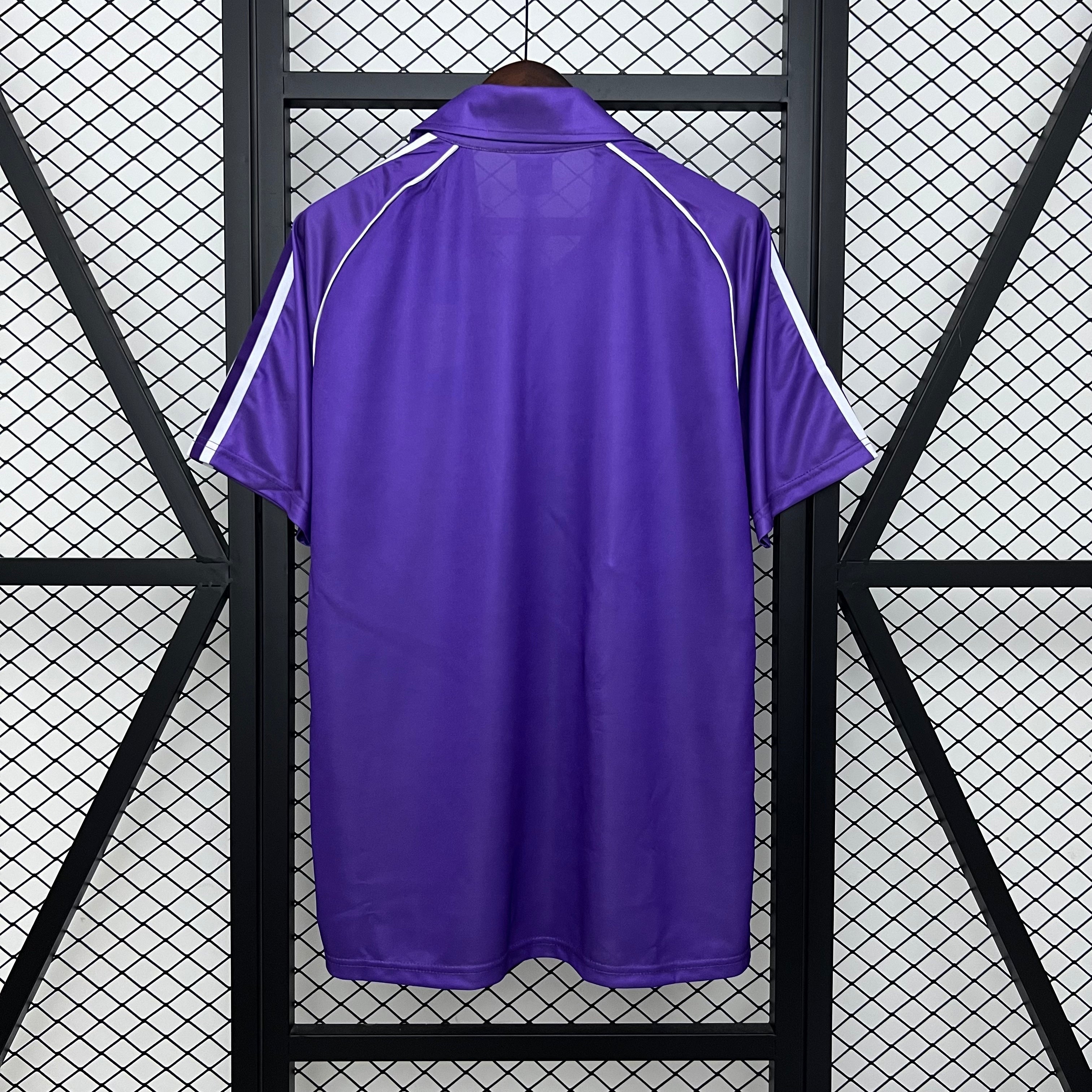 1990s Real Madrid Retro Football Shirt | Purple Yellow Home