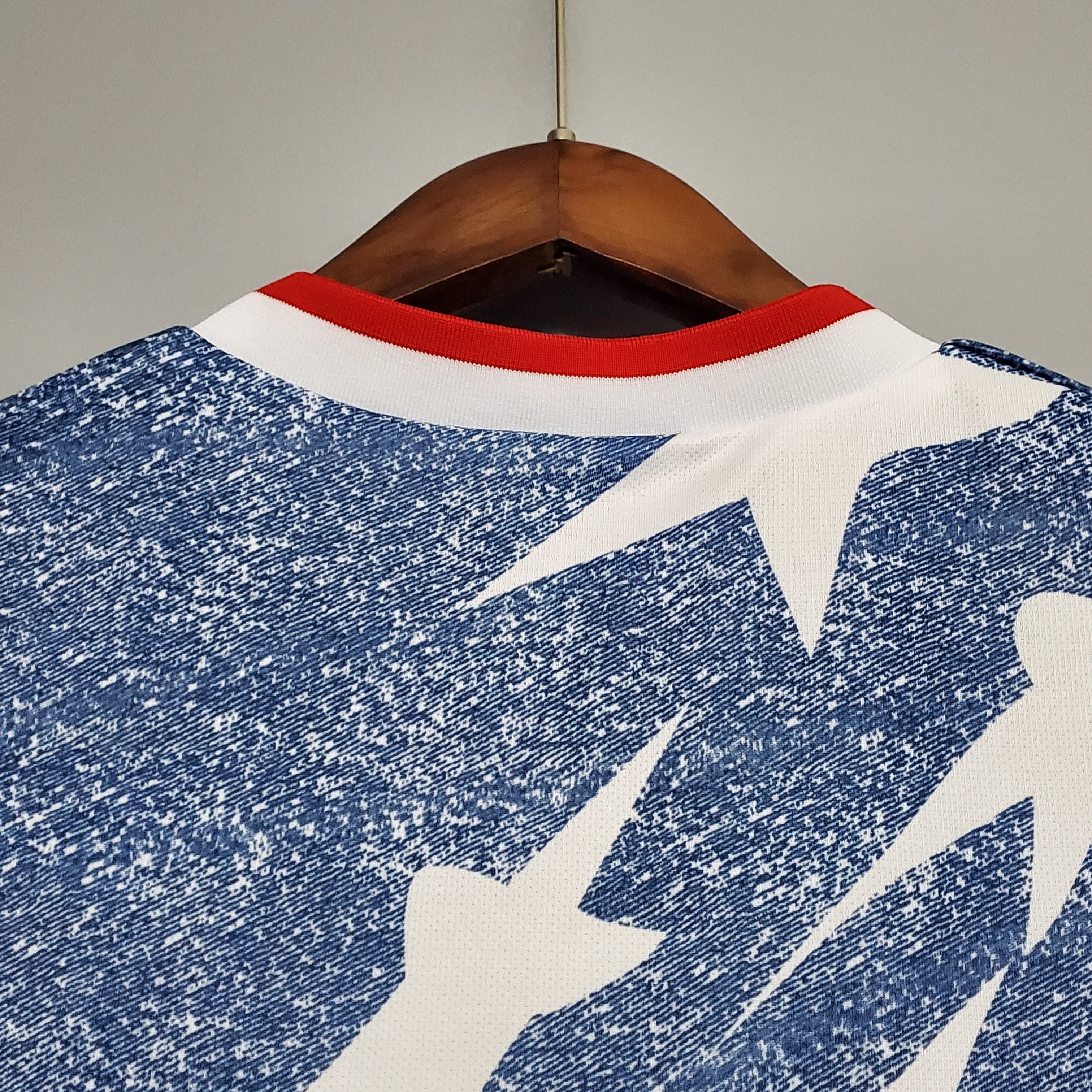 1990s United States Retro Football Shirt | Blue White Home