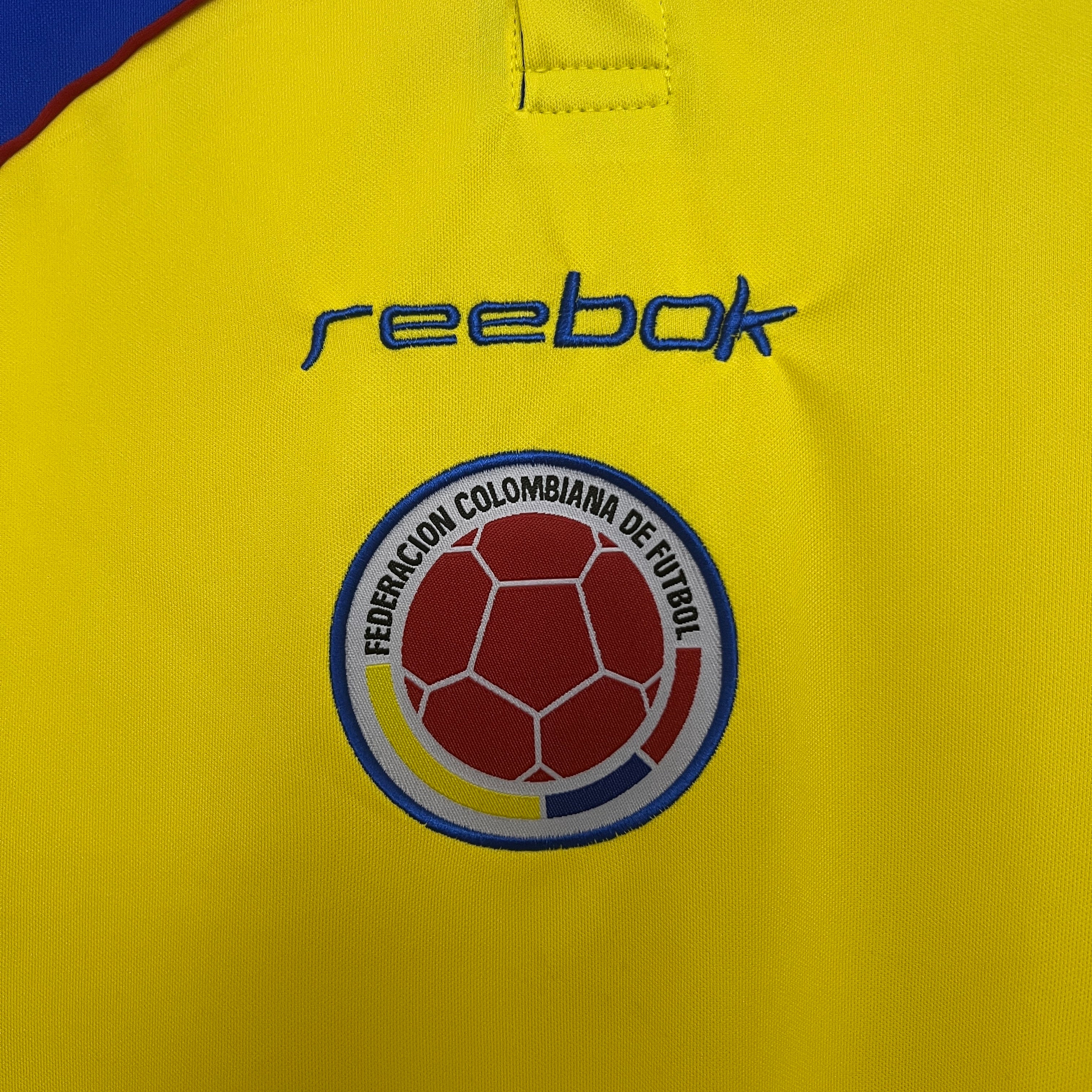 1990s Colombia Retro Football Shirt | Yellow Blue Home