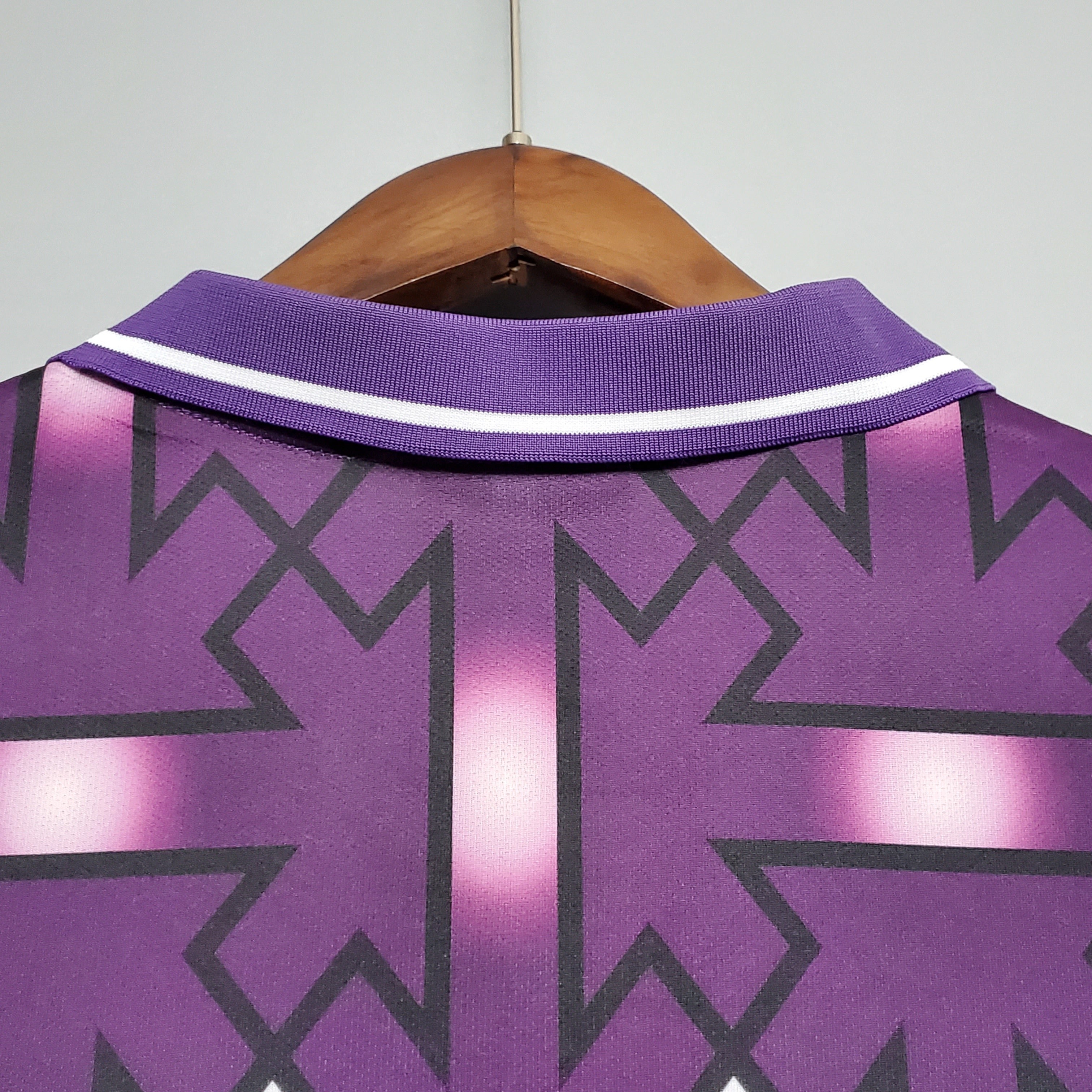 1990s Fiorentina Retro Football Shirt | Purple White Home