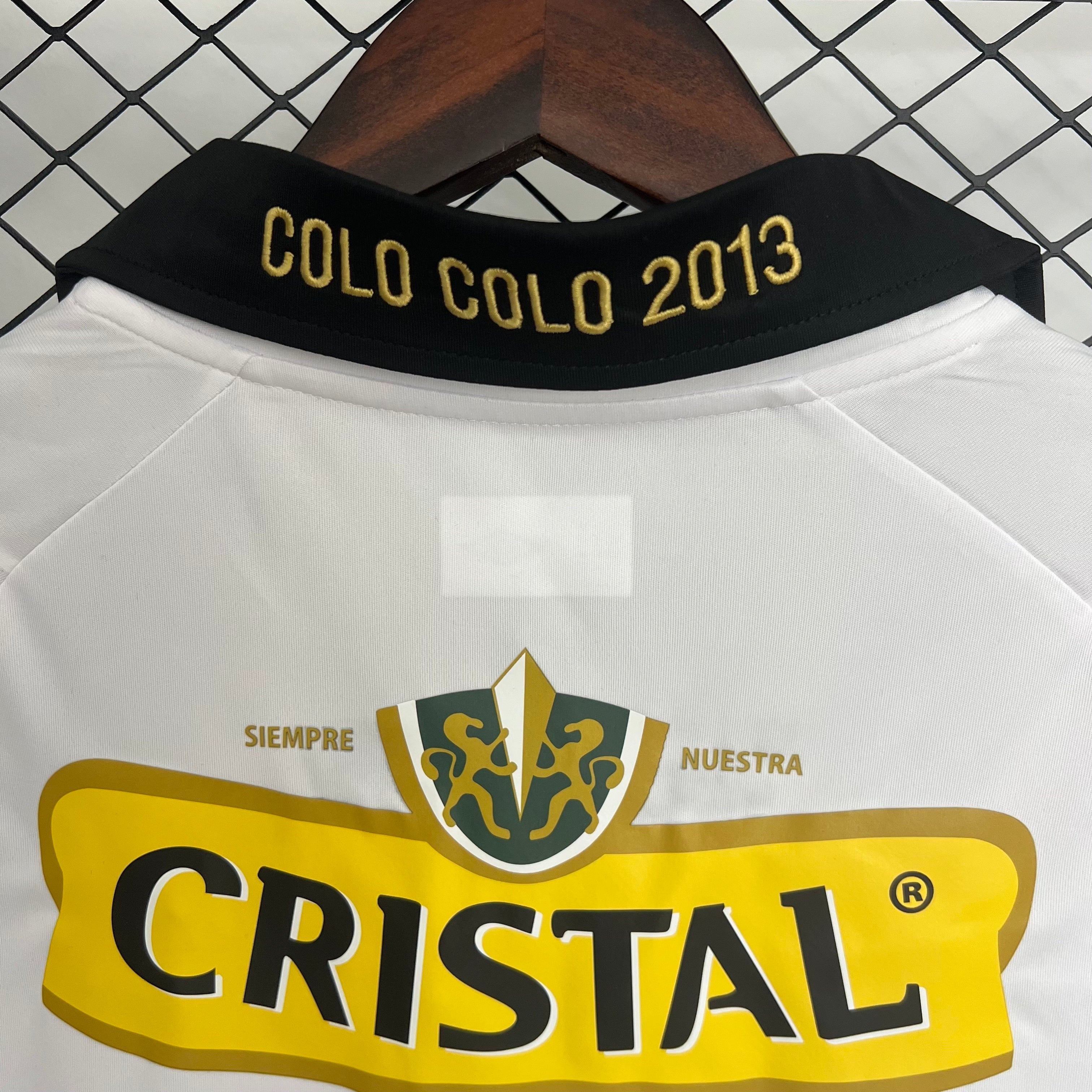 2010s Colo Colo Retro Football Shirt | White Black Home
