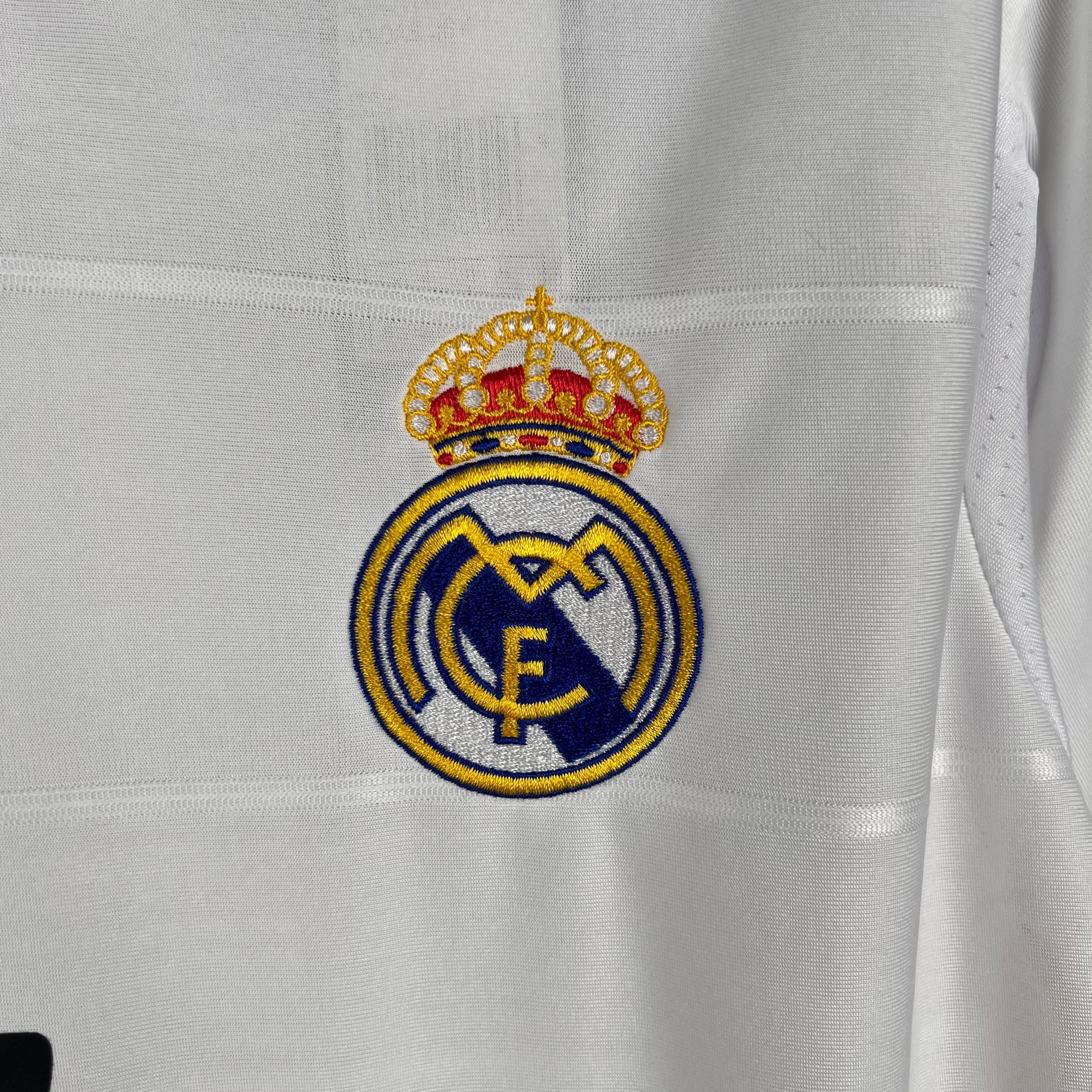 2010s Real Madrid Retro Football Shirt | White Orange Home