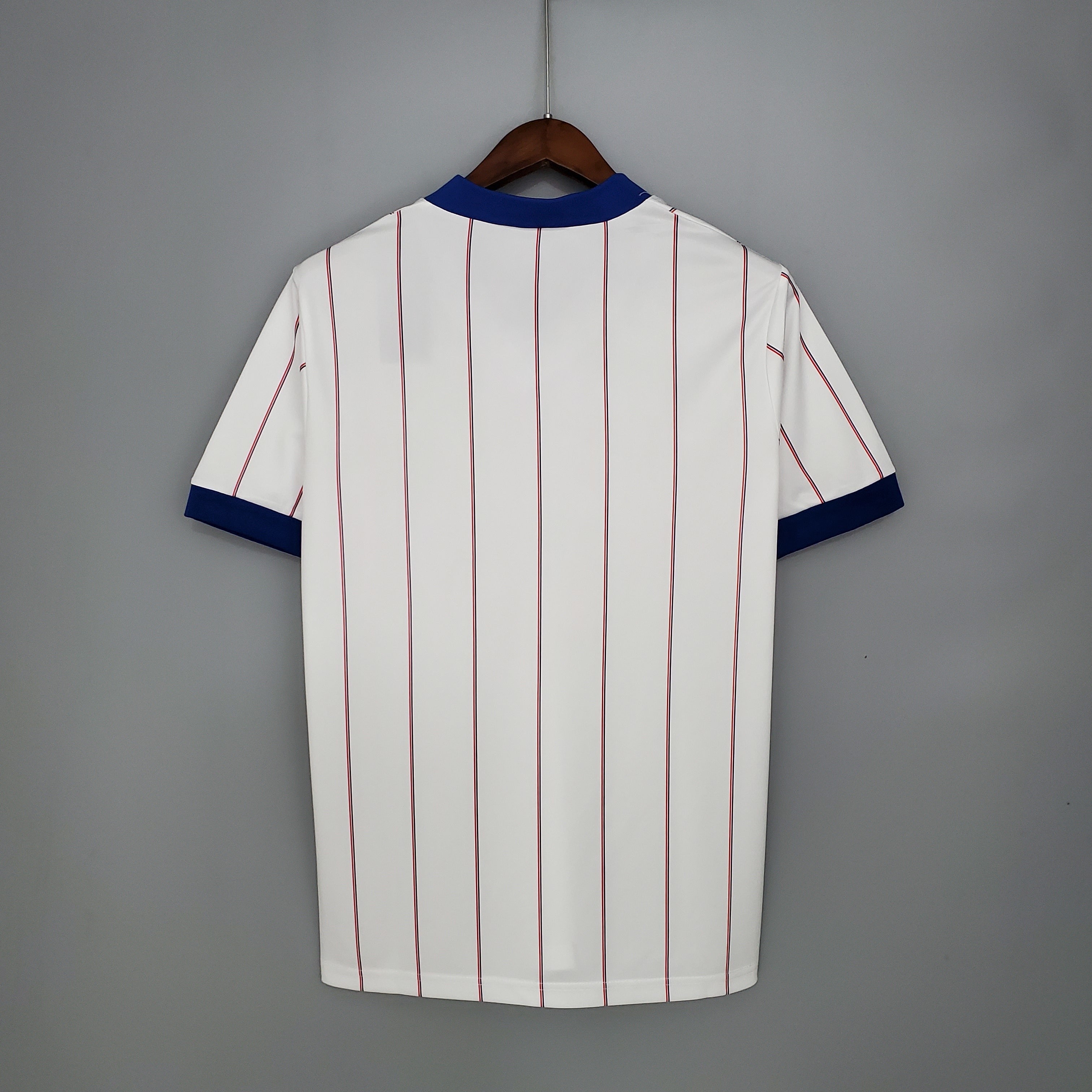 1980s Rangers Retro Football Shirt | White Blue Home