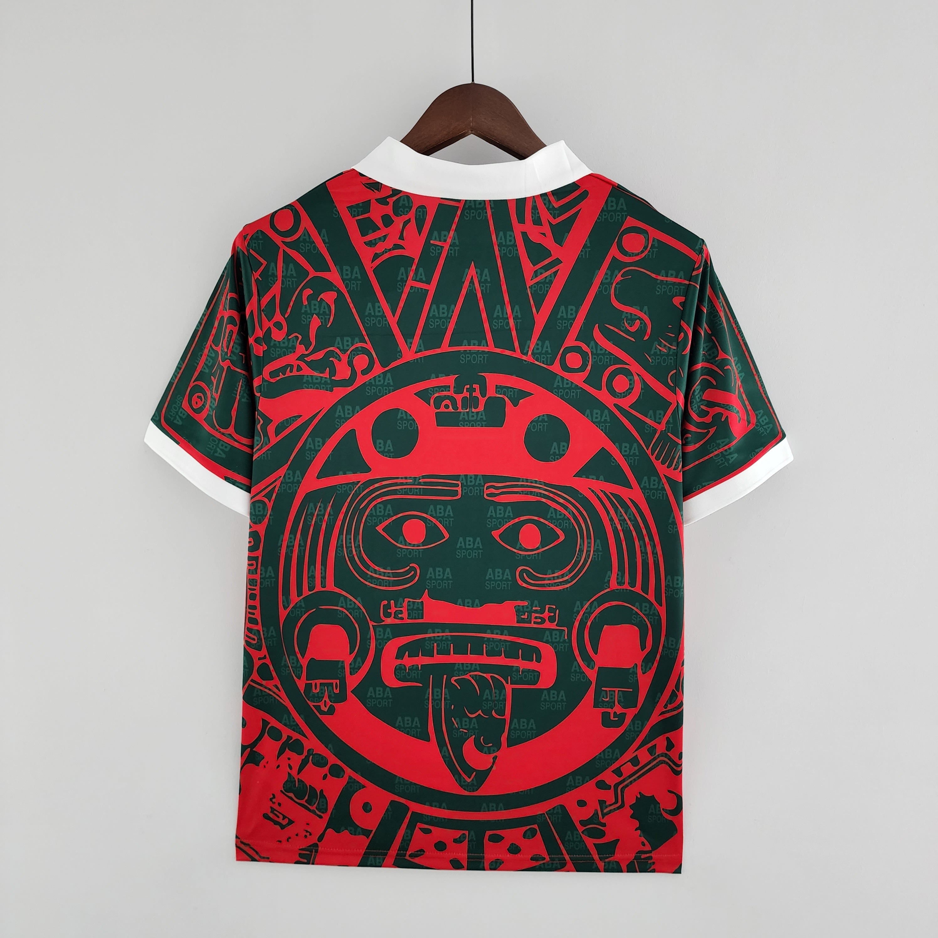 1990s Mexico Retro Football Shirt | Red Black Home