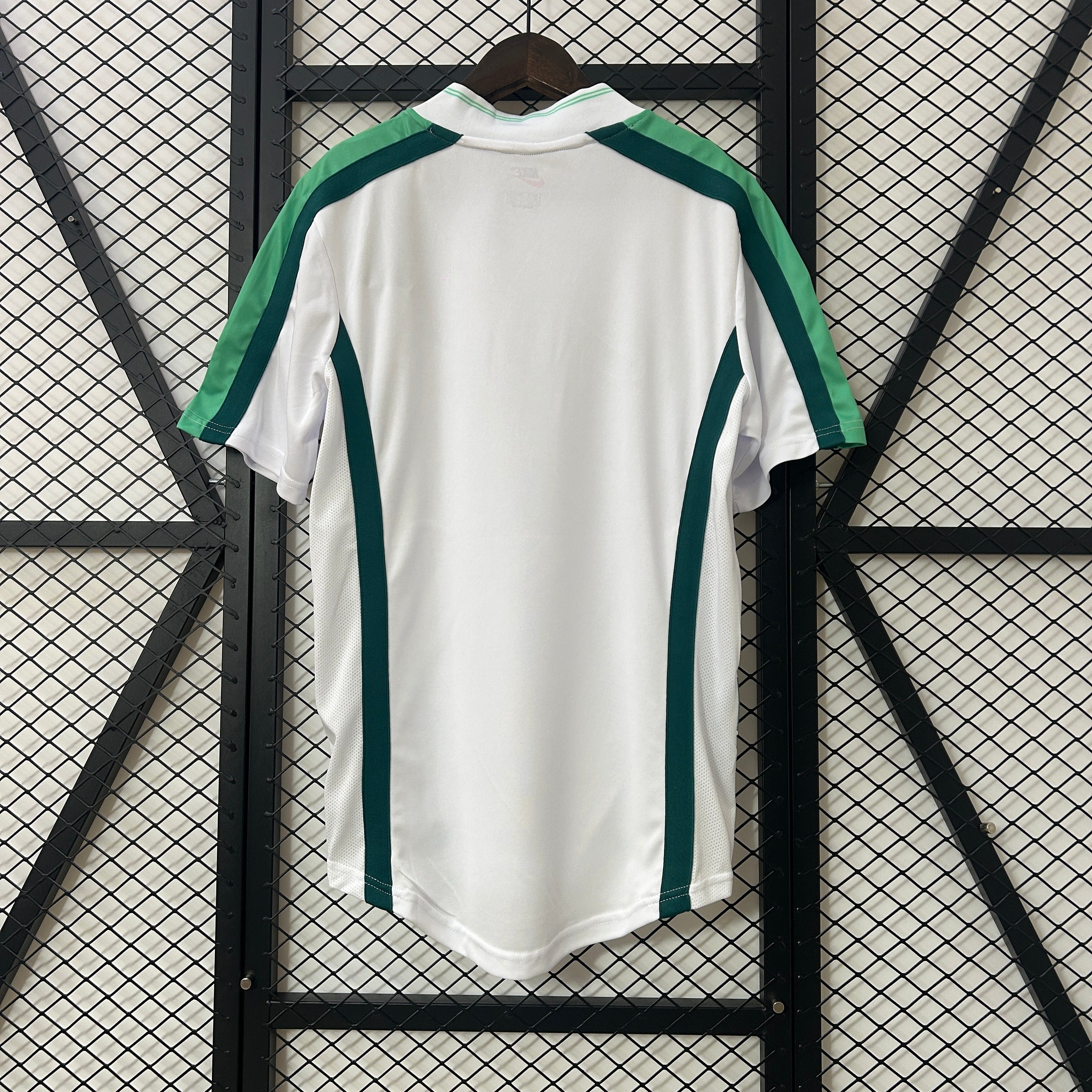 2000s Nigeria Retro Football Shirt | White Green Home