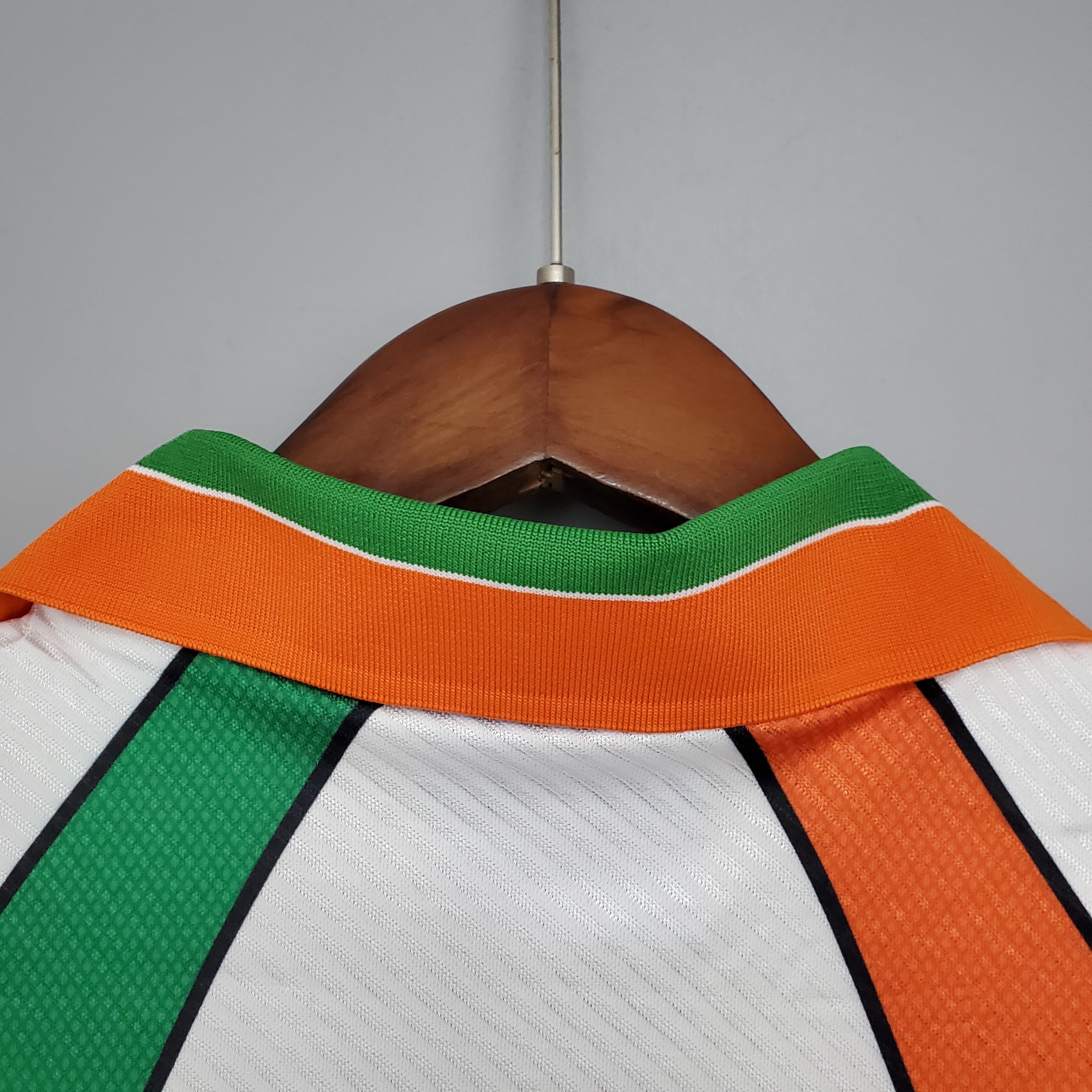 1990s Ivory Coast Retro Football Shirt | Orange Green Home
