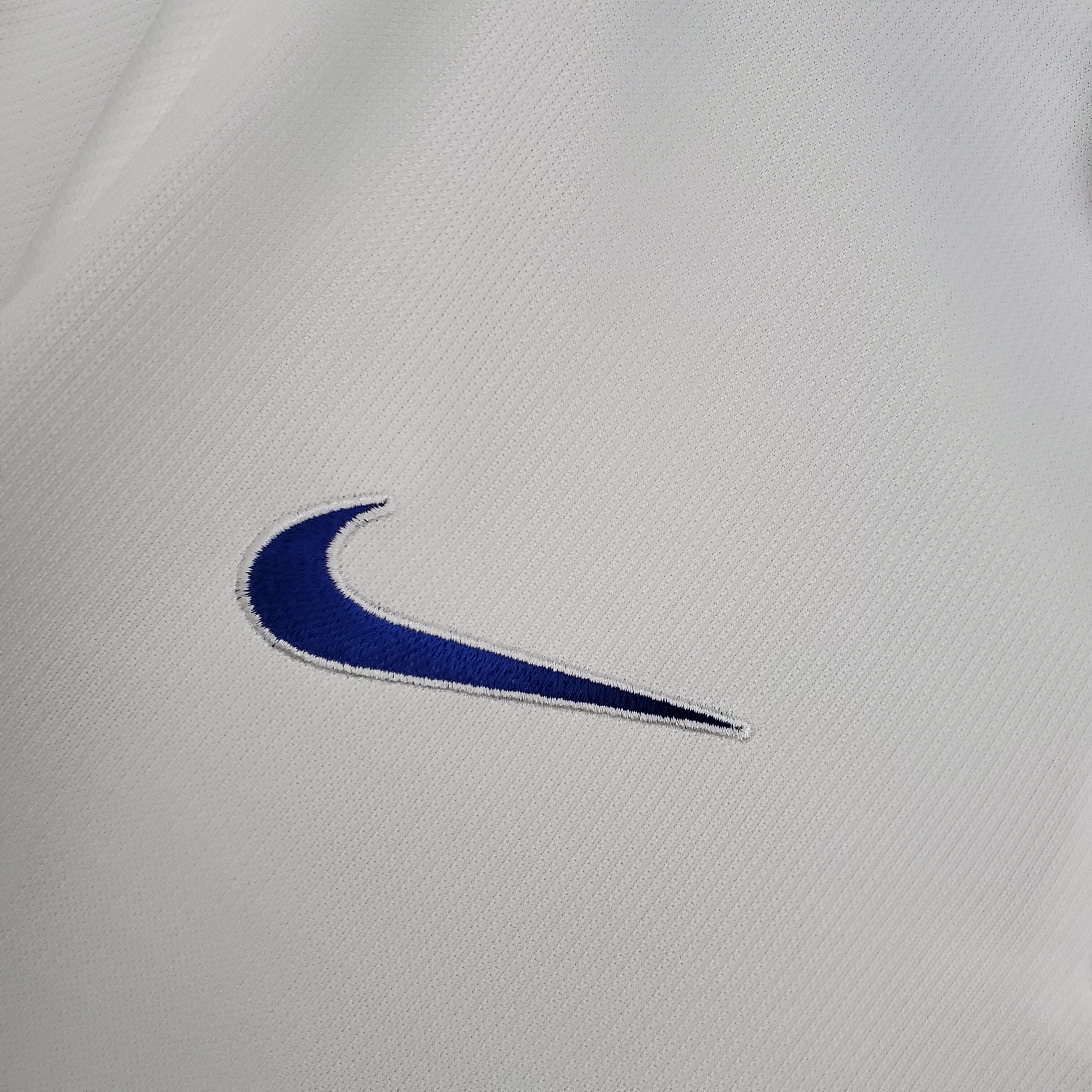 2000s Italy Retro Football Shirt | White Blue Home