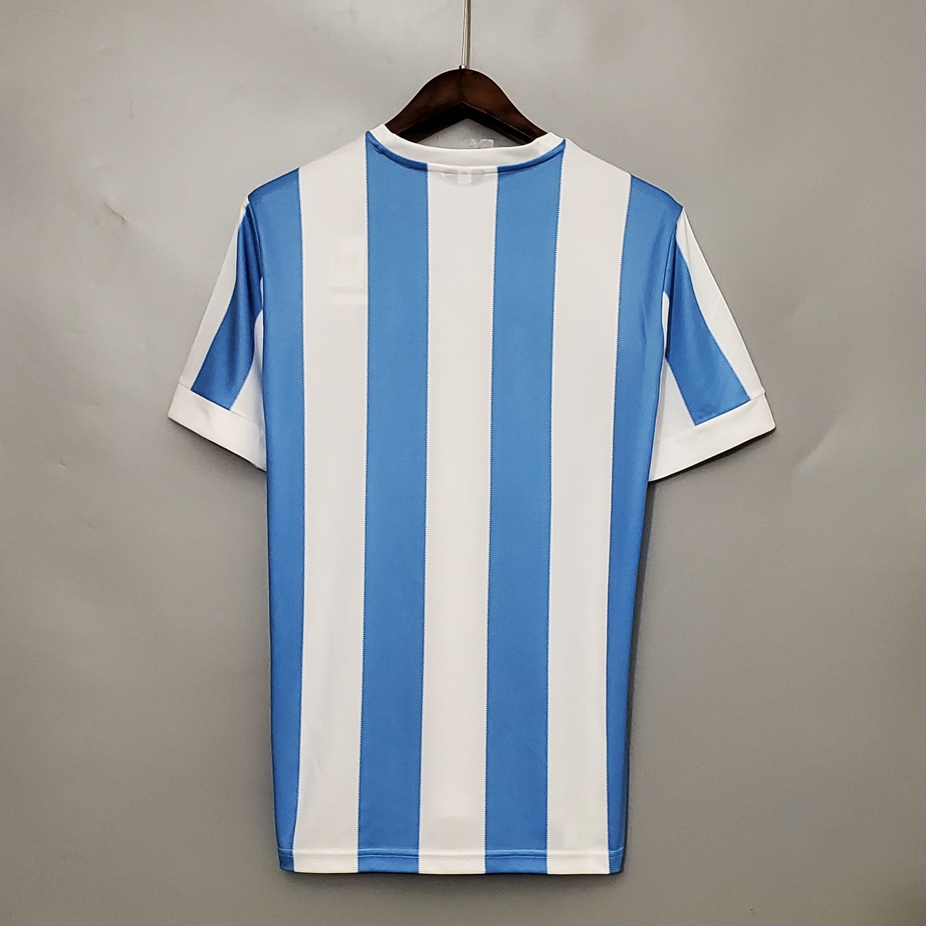 1980s Argentina Retro Football Shirt | Sky Blue White Home