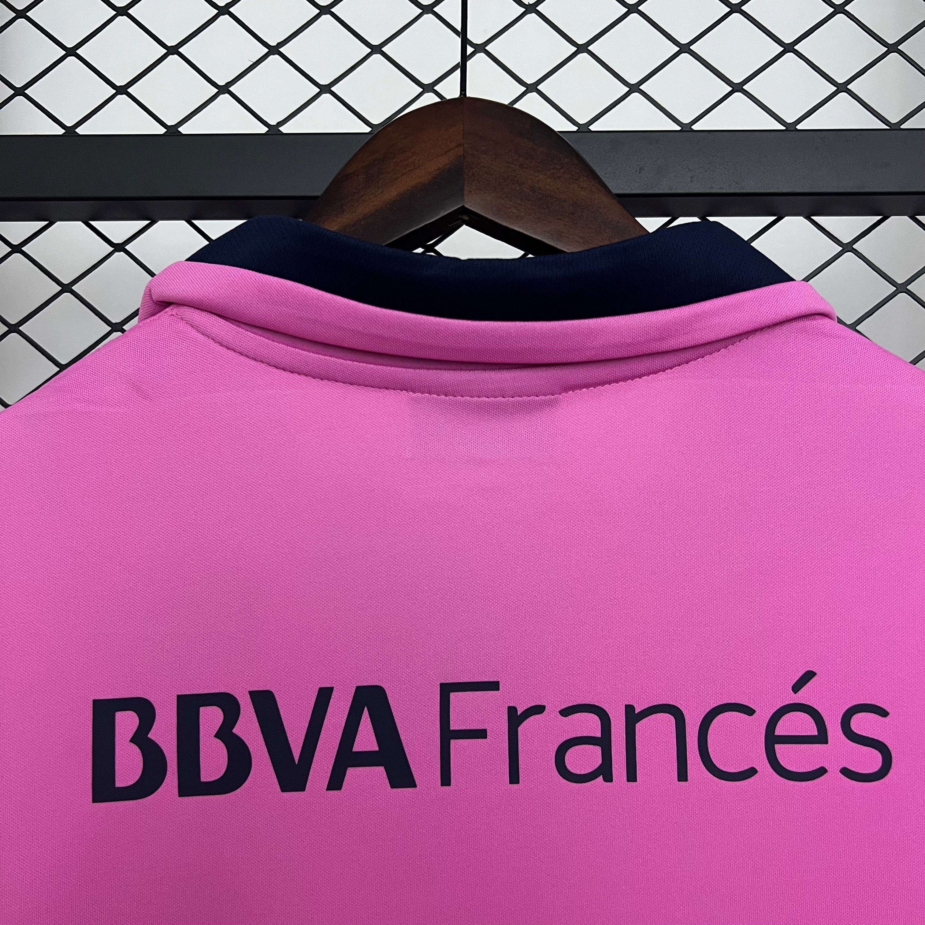 2010s Boca Juniors Retro Football Shirt | Pink Navy Home
