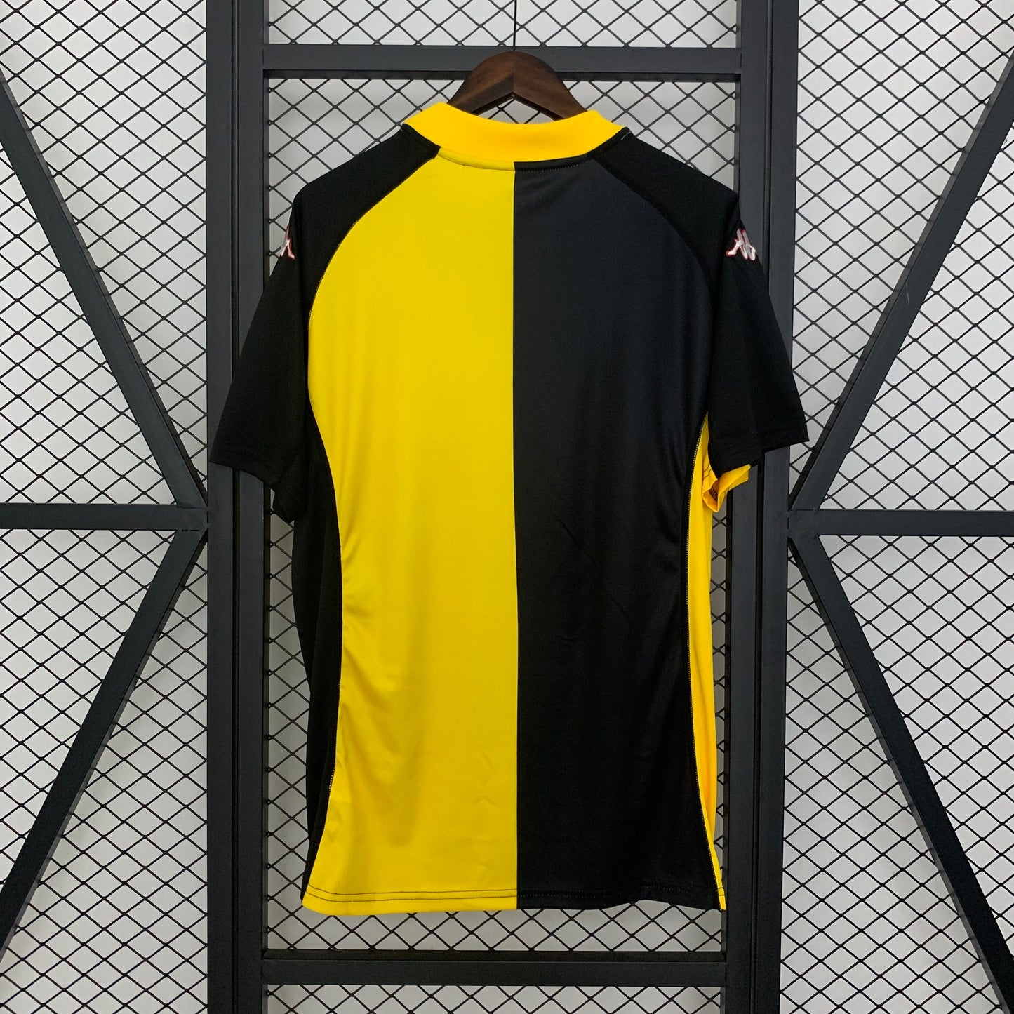 1990s Real Zaragoza Retro Football Shirt | Yellow Black Home