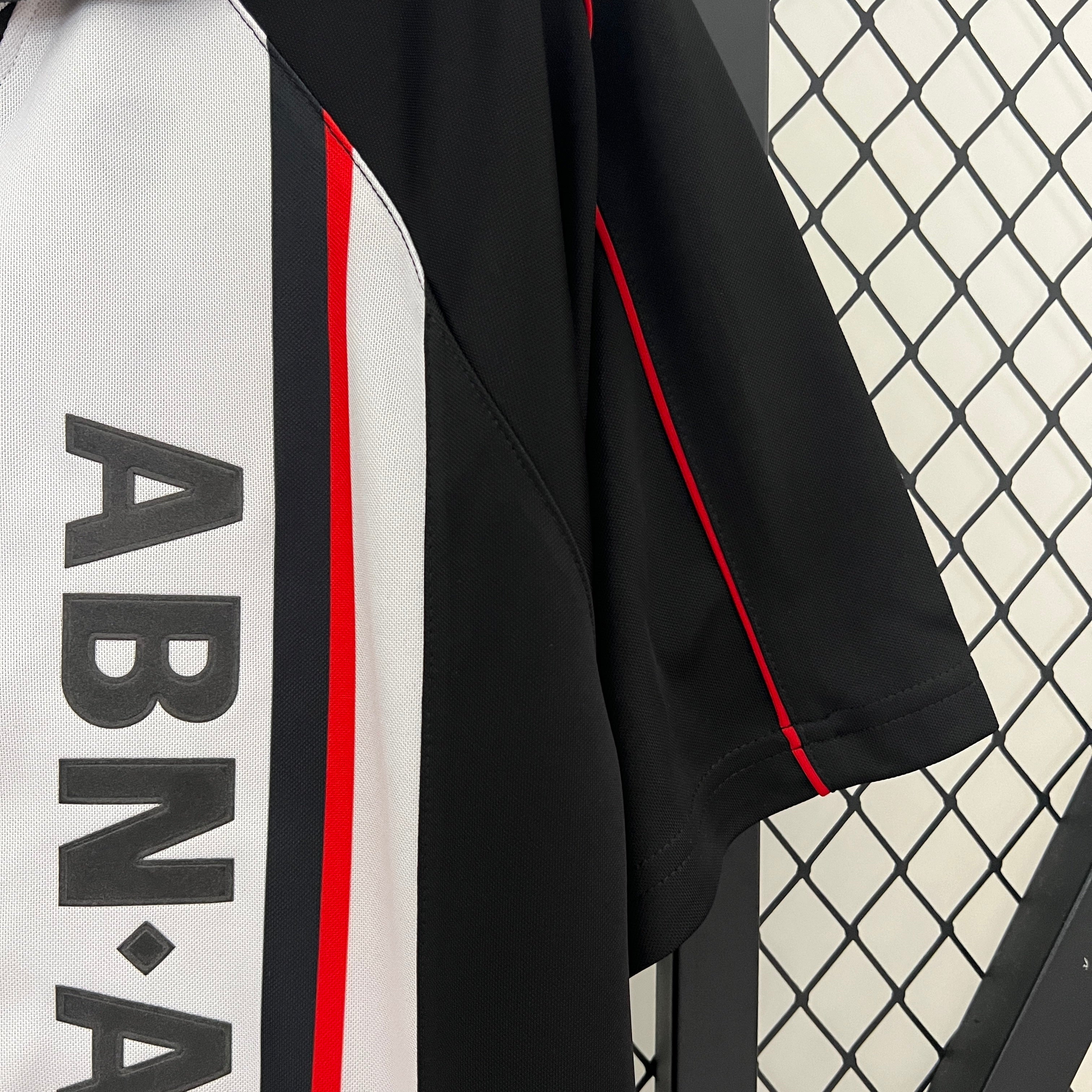 1990s Ajax Retro Football Shirt | White Black Home