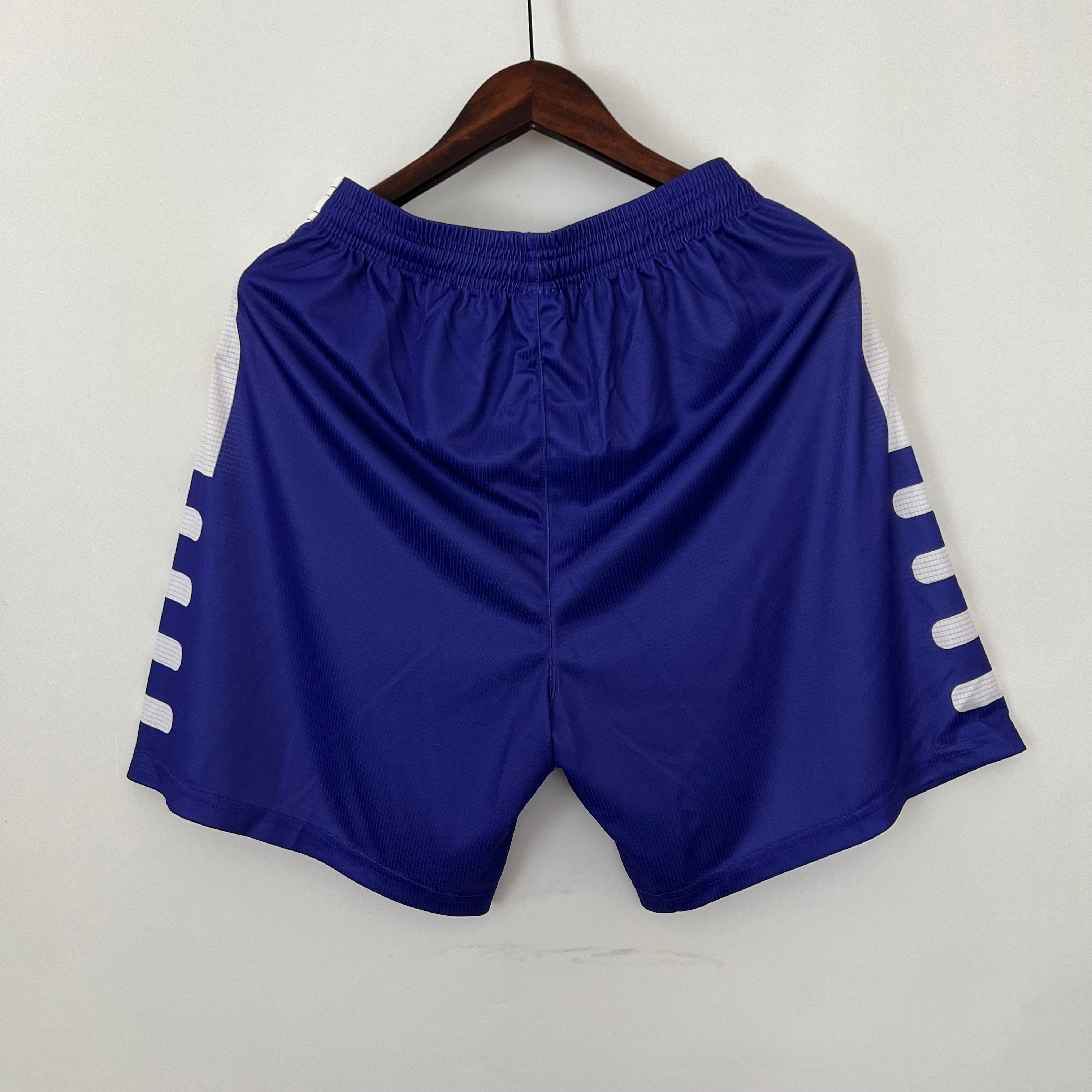1990s Fiorentina Retro Football Shorts | Blue White Home