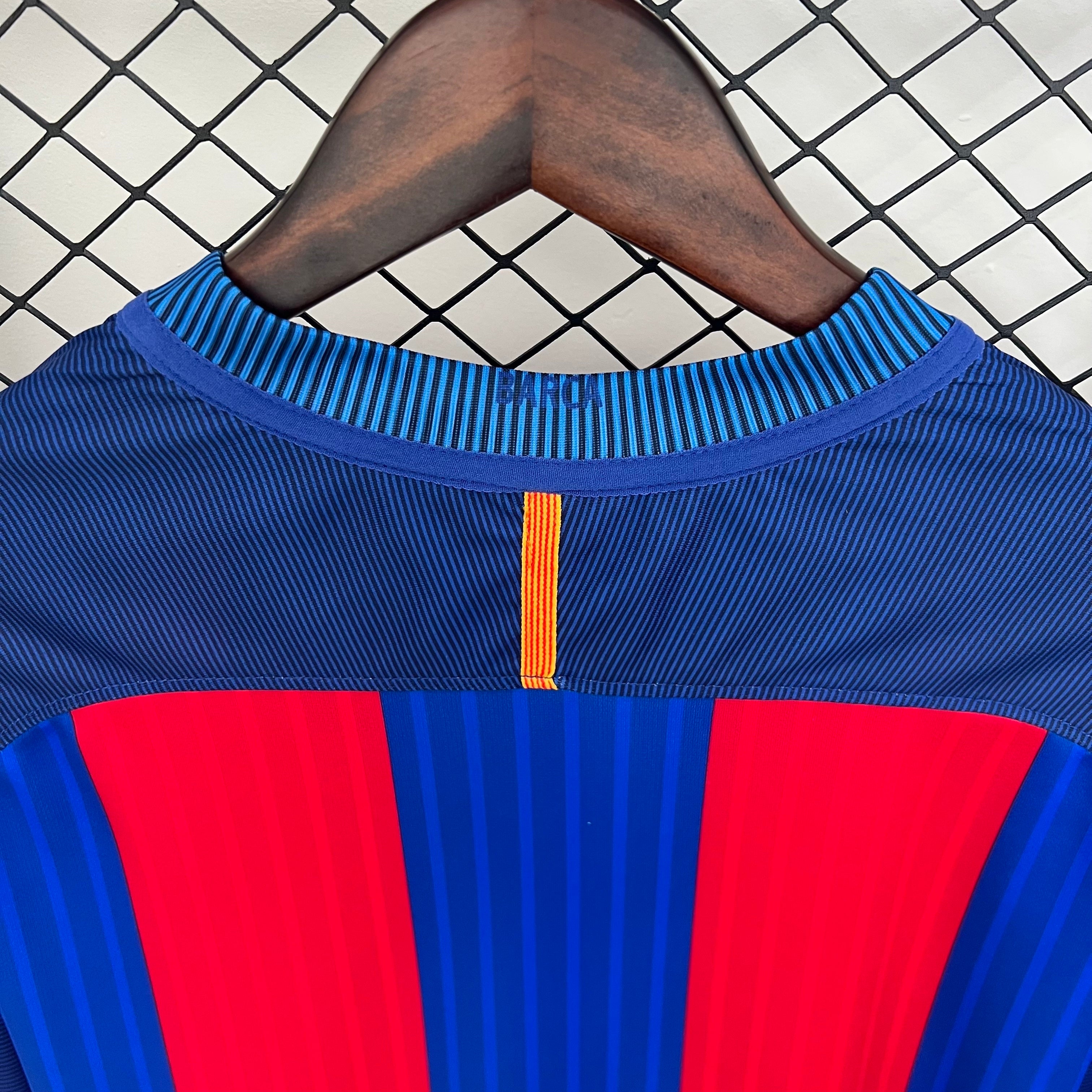 2010s Barcelona Retro Football Shirt | Blue Red Home