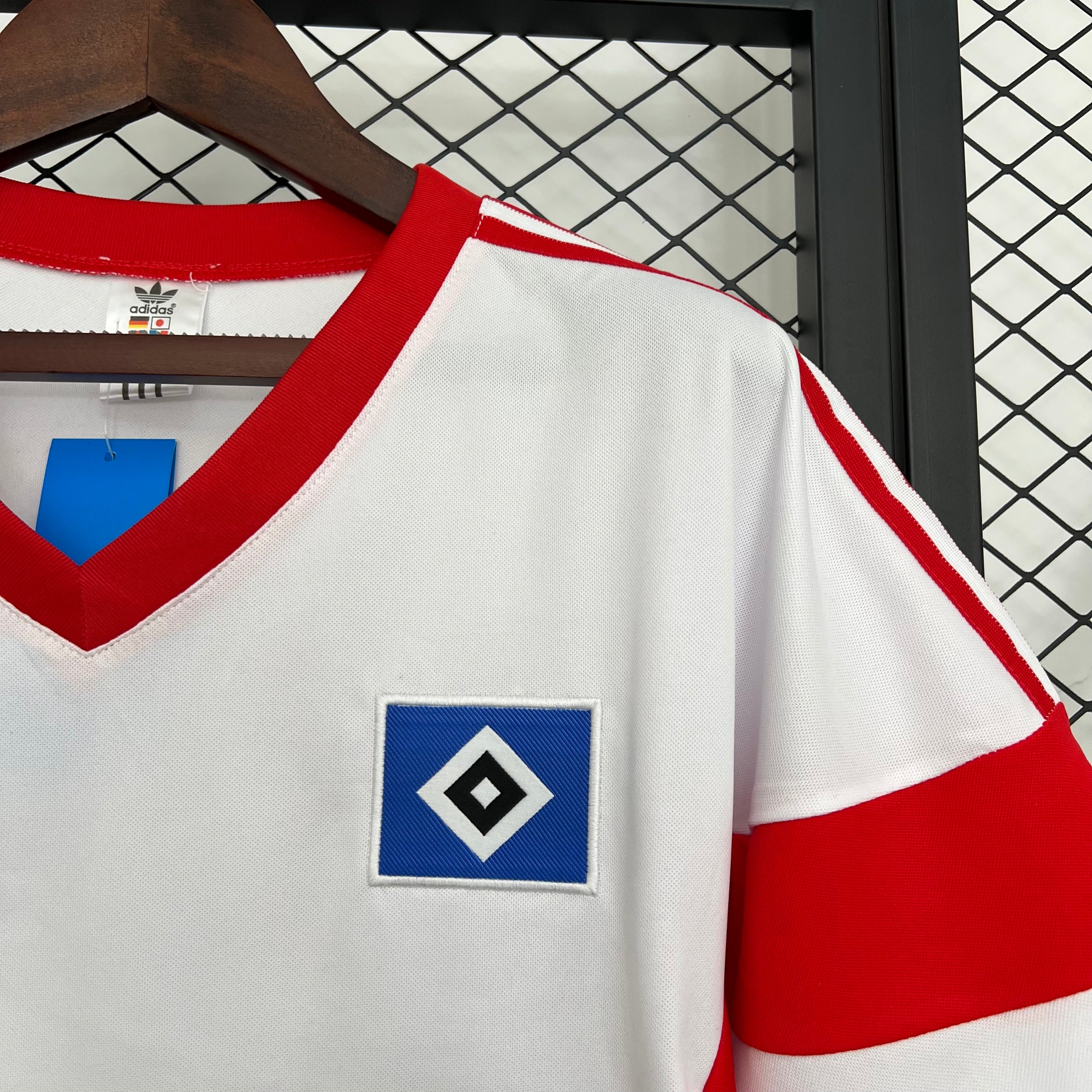1990s Hamburger SV Retro Football Shirt | White Red Home