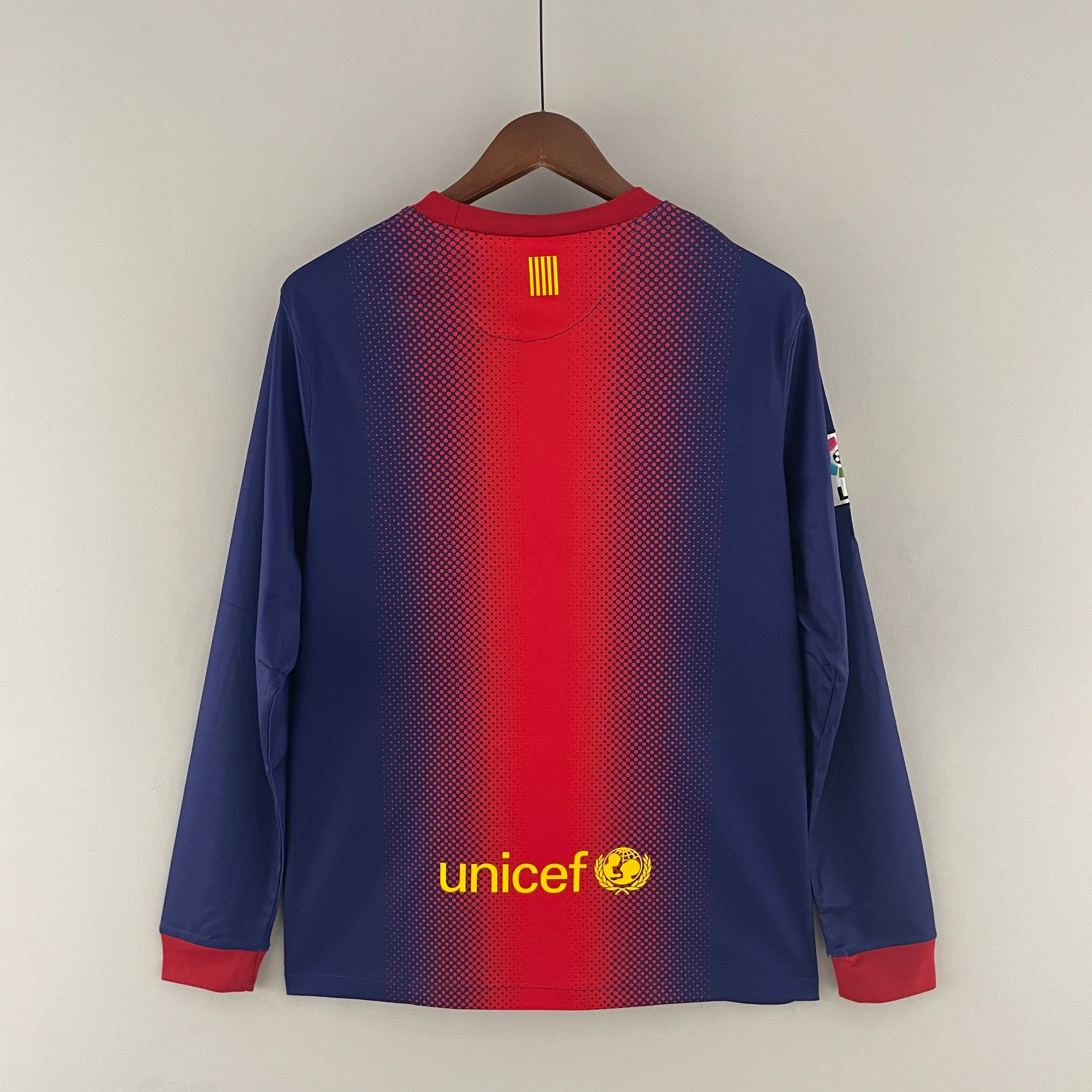 2010s Barcelona Retro Football Shirt | Blue Red Home