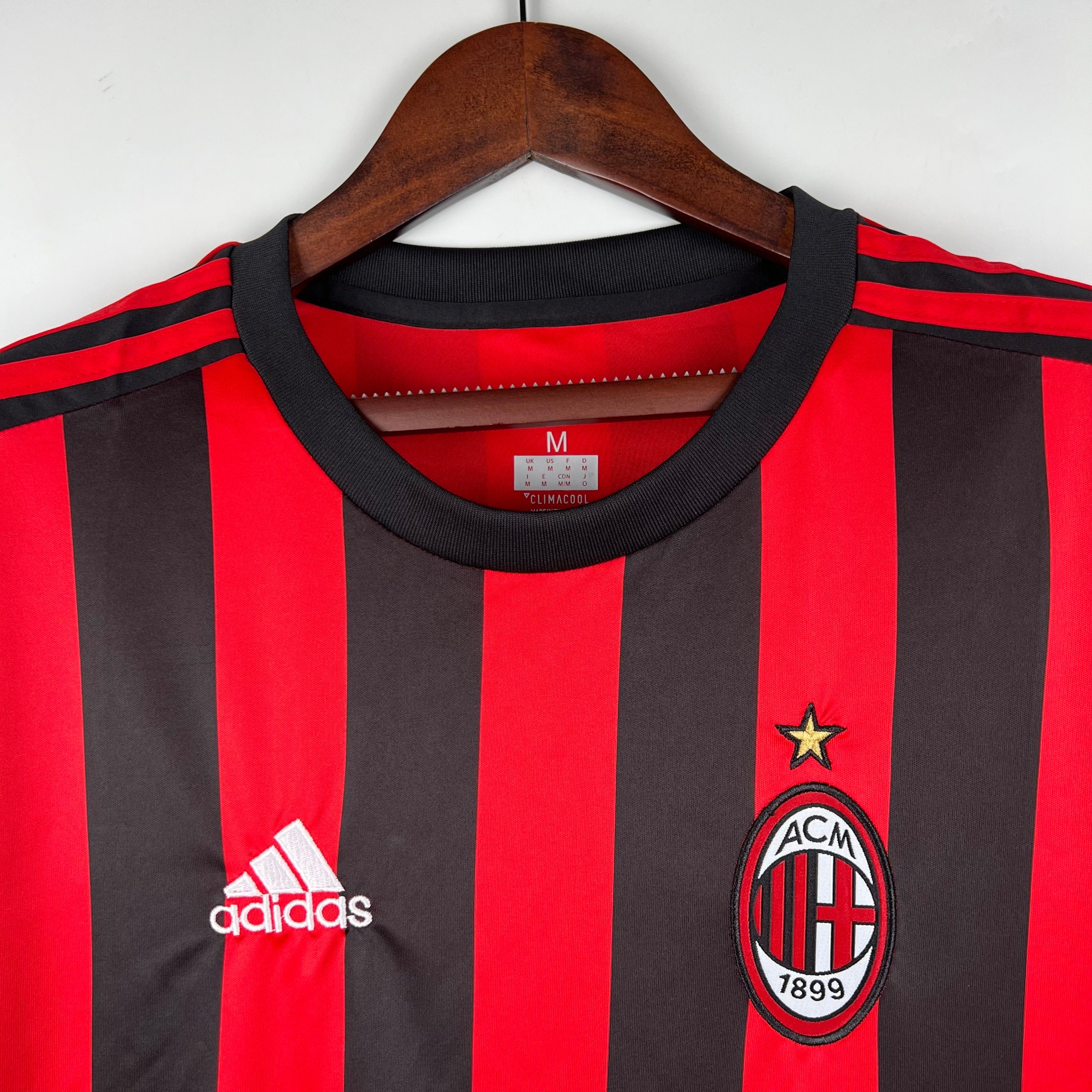 2010s AC Milan Retro Football Shirt | Red Black Home