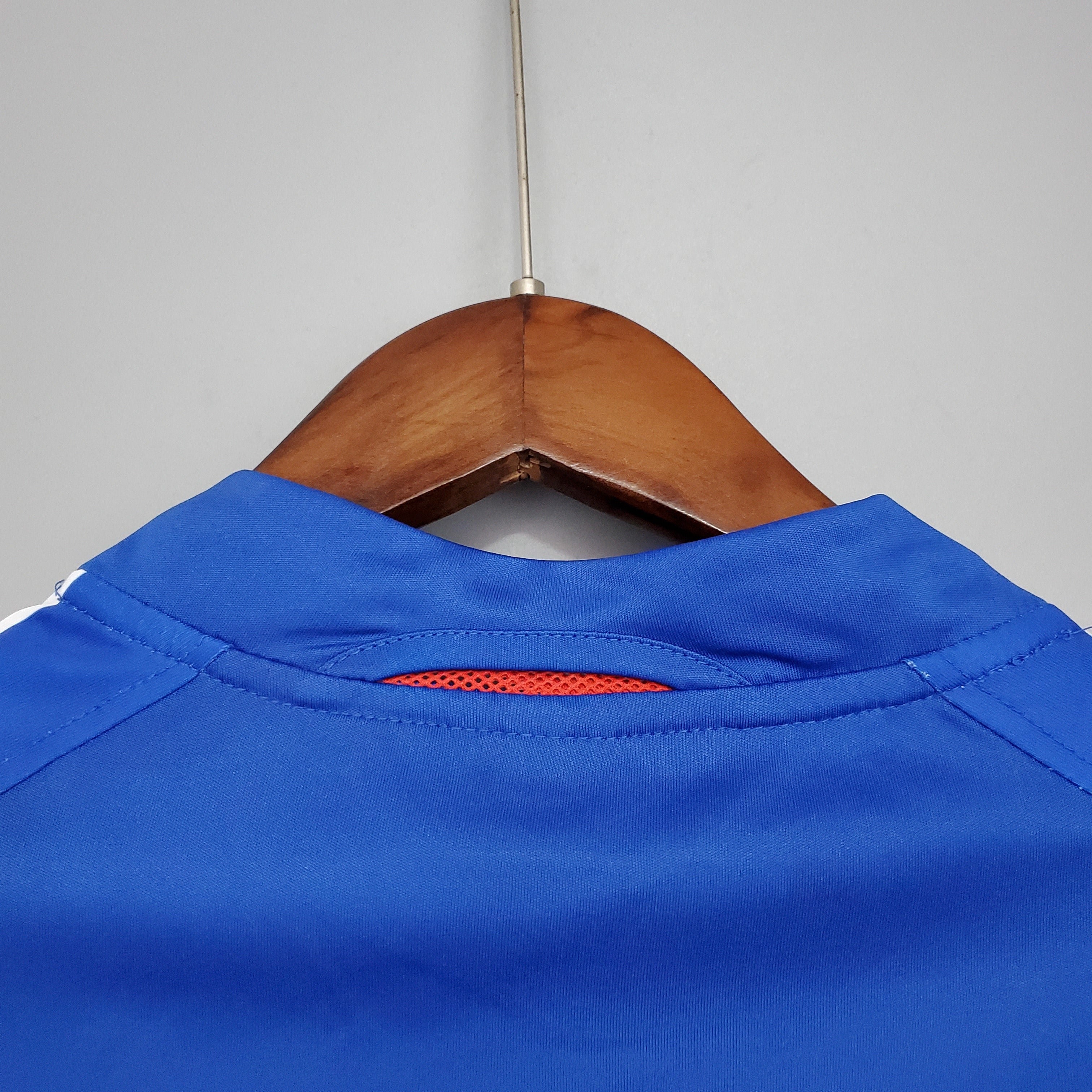 2000s France Retro Football Shirt | Blue Red Home