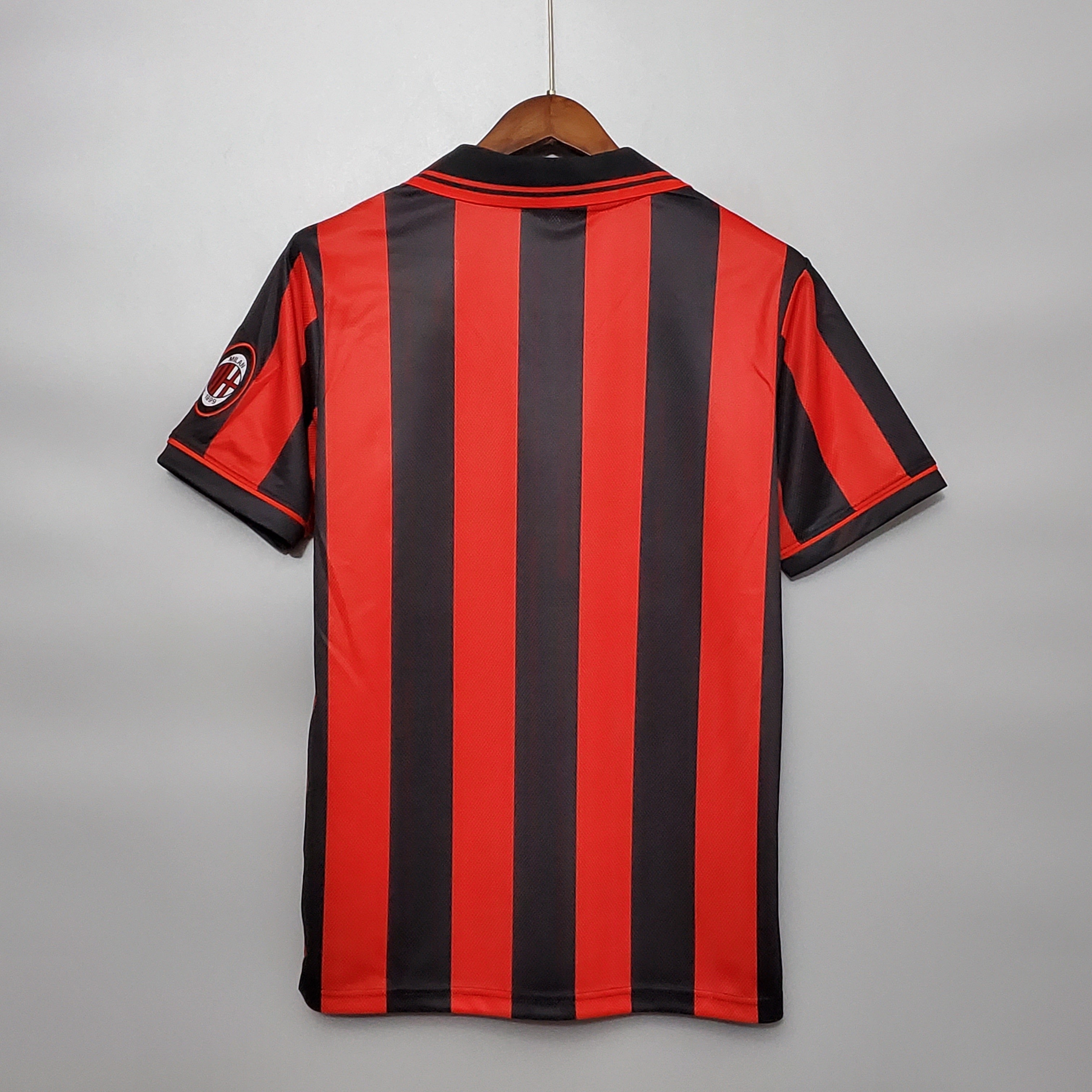 1990s AC Milan Retro Football Shirt | Red Black Home