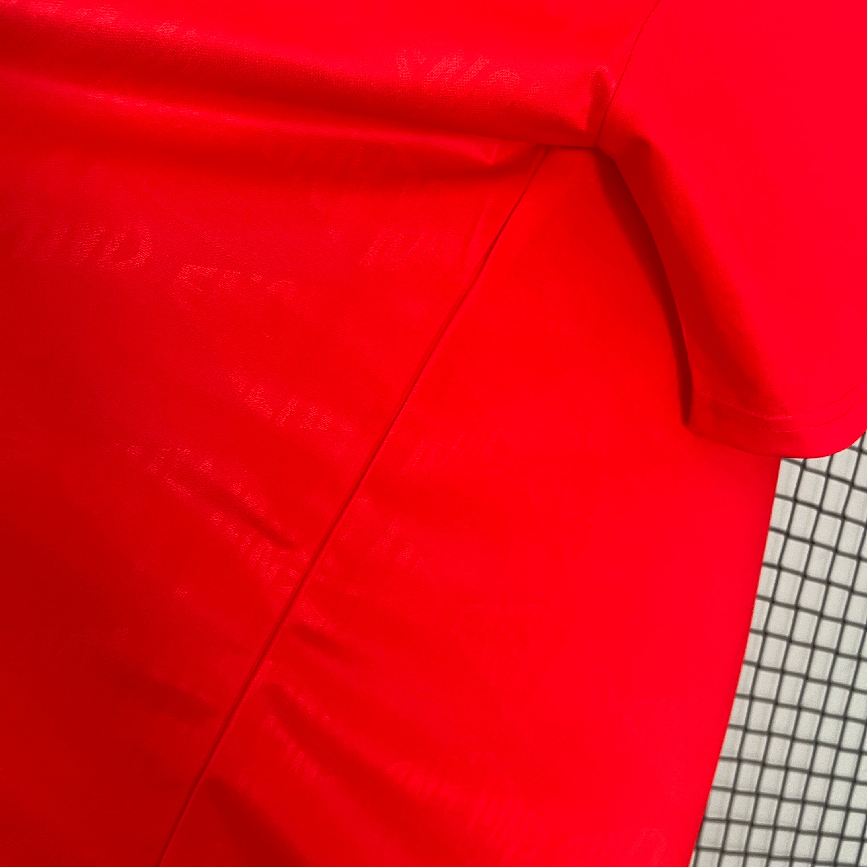 1990s England Retro Football Shirt | Red Black Home